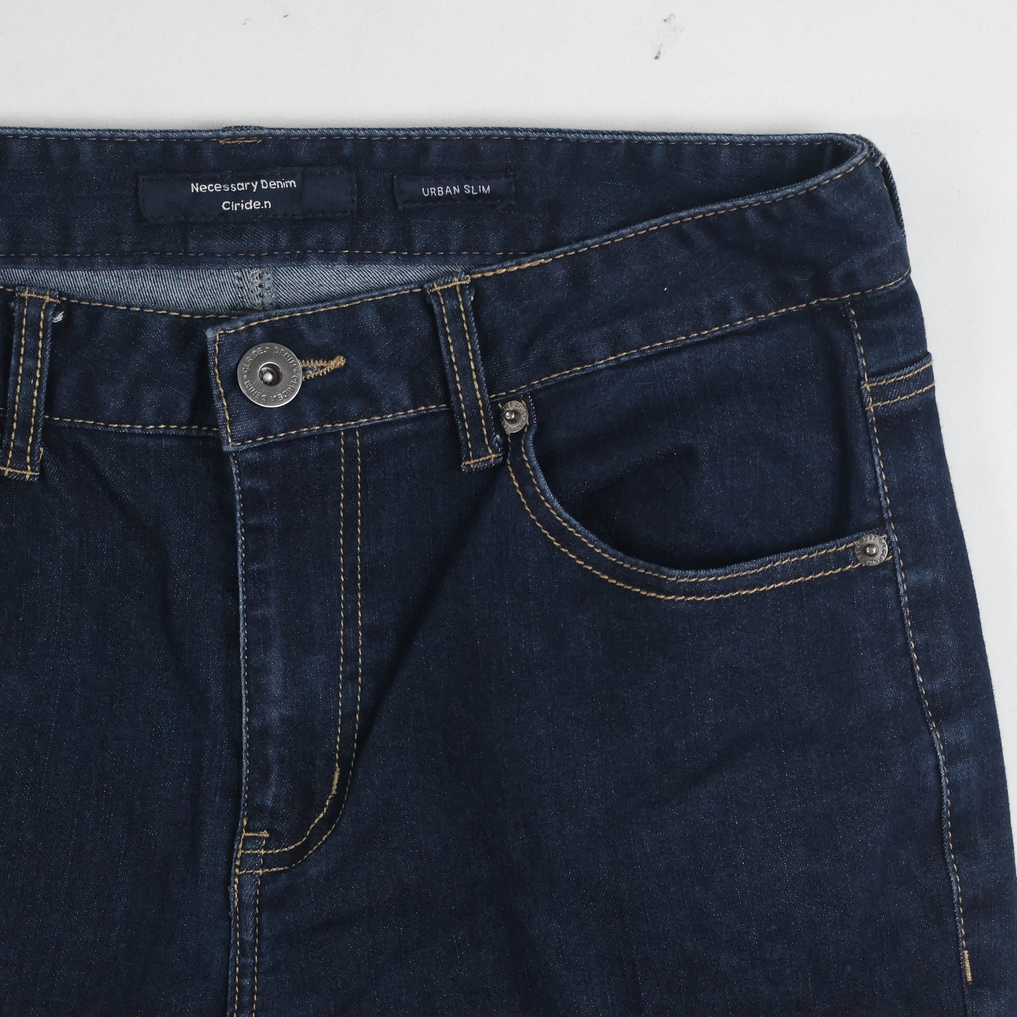 Thrifted Clride.n Men's Deep Indigo Slim Fit Jeans 30 Waist/ J1012