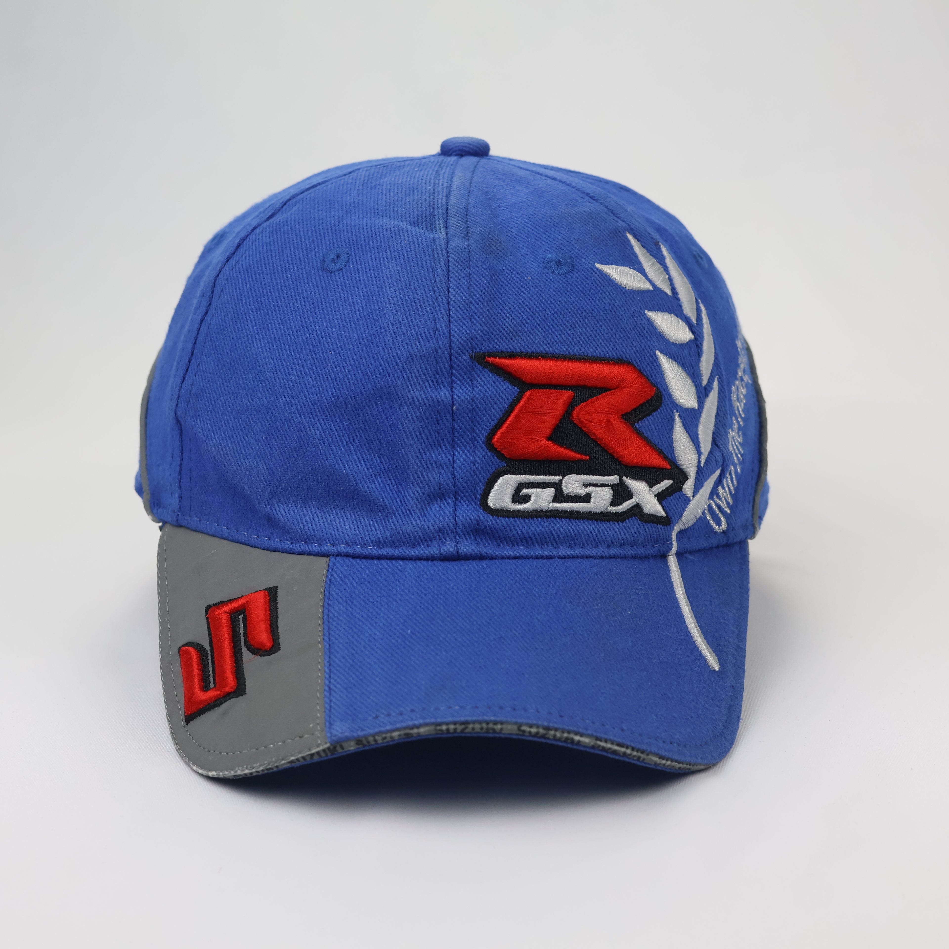 Suzuki GSX-R Motorsport Hat - Blue & Grey Two-Tone Racing Snapback