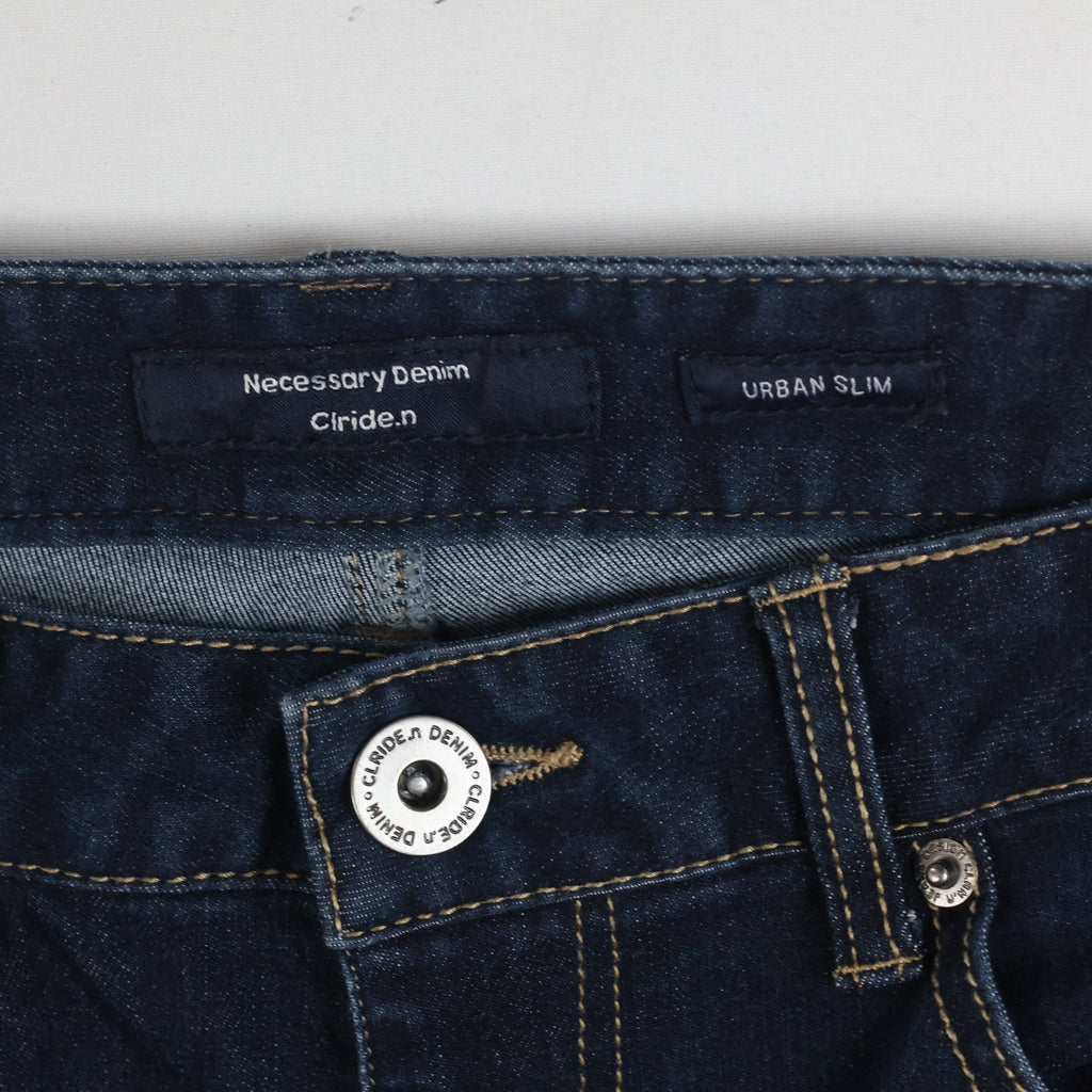 Thrifted Clride.n Men's Deep Indigo Slim Fit Jeans 30 Waist/ J1012