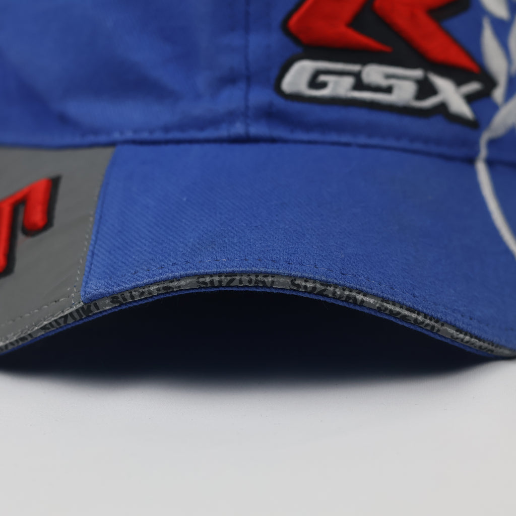Suzuki GSX-R Motorsport Hat - Blue & Grey Two-Tone Racing Snapback