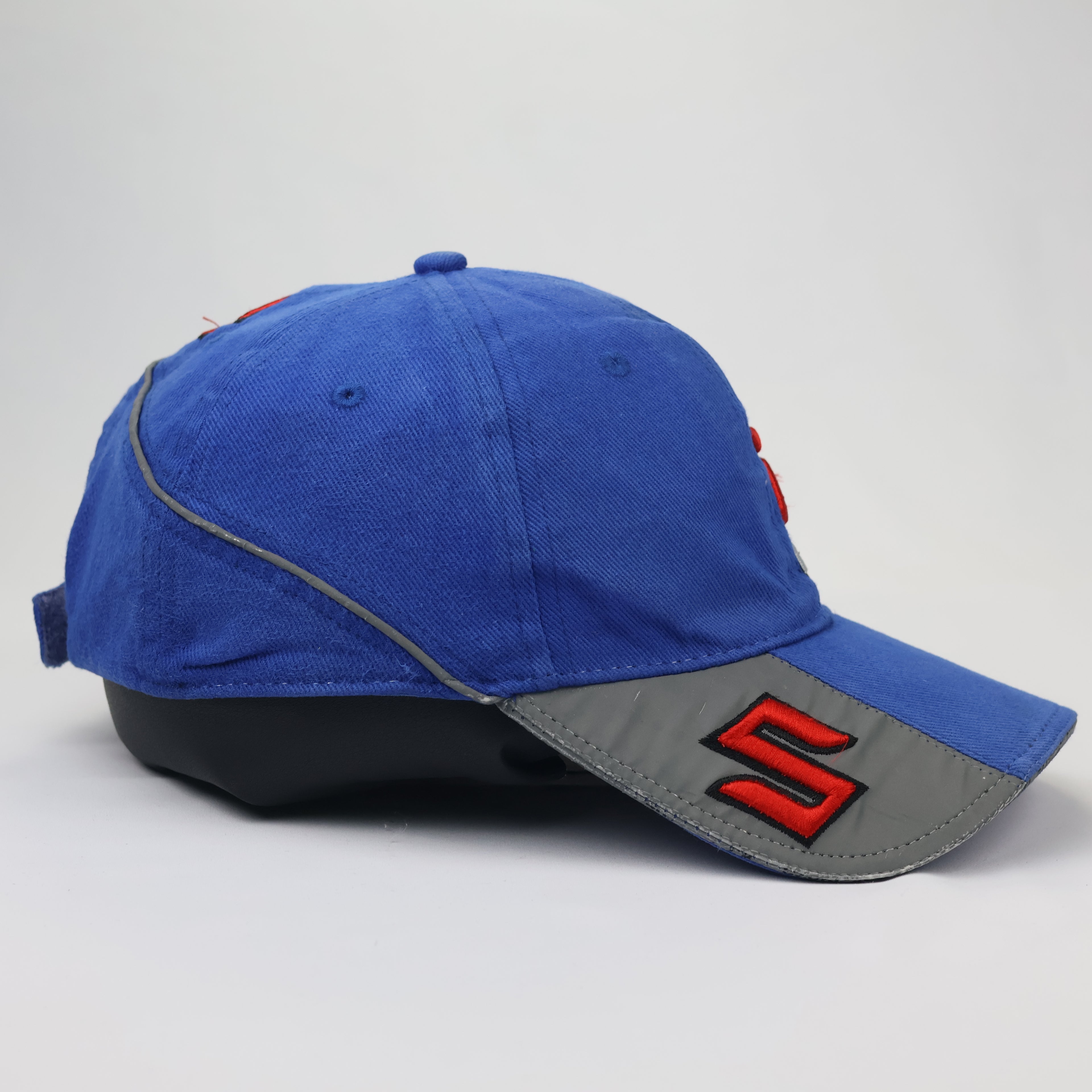 Suzuki GSX-R Motorsport Hat - Blue & Grey Two-Tone Racing Snapback