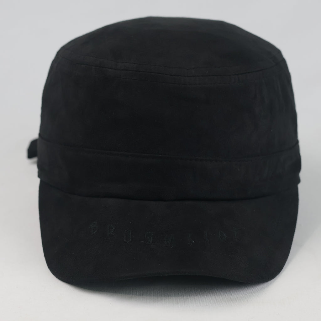 Thrifted  Brookside New York Black Cadet Cap (57-58 cm)  |10742