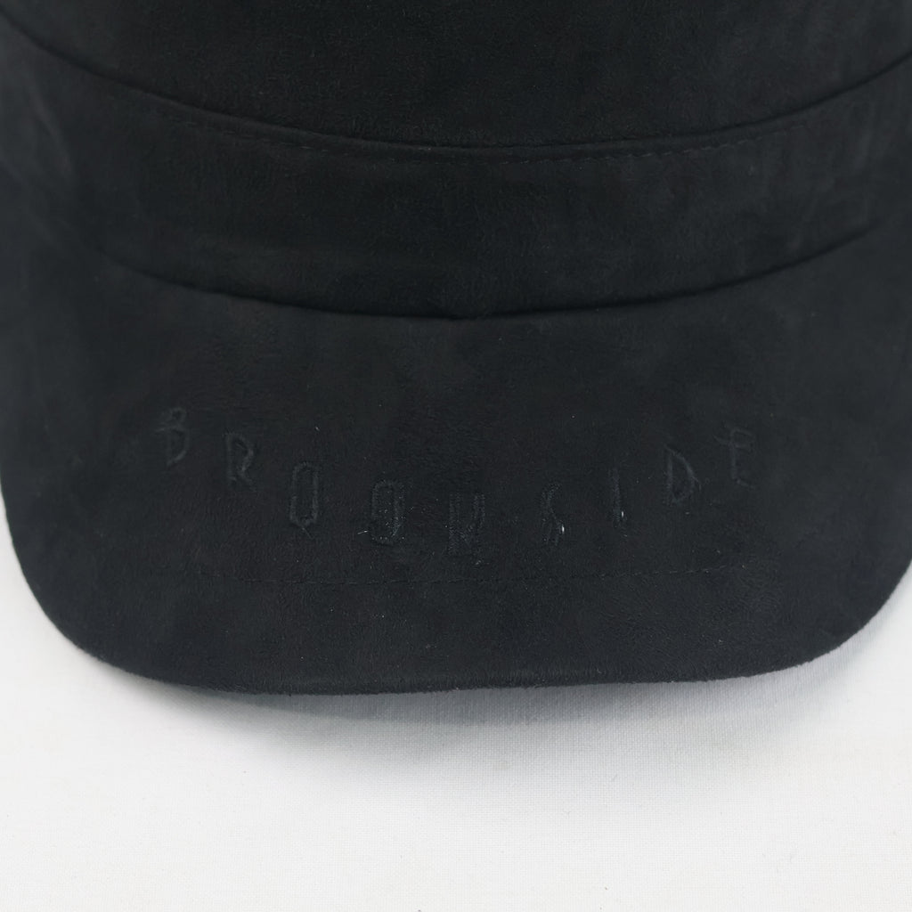 Thrifted  Brookside New York Black Cadet Cap (57-58 cm)  |10742
