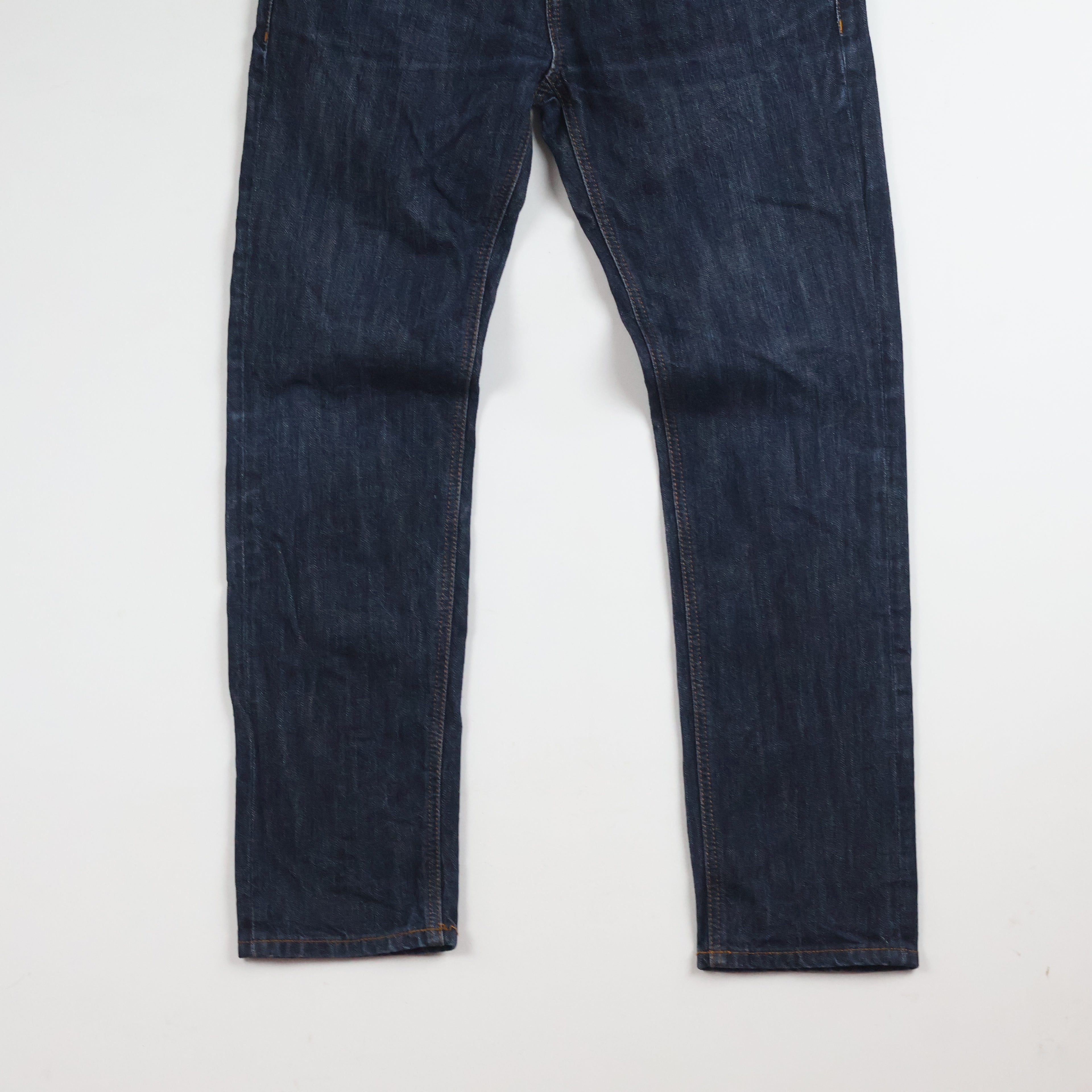Thrifted Fatalism Men's Deep Indigo Blue Denim Jeans 30 Waist/ J1013