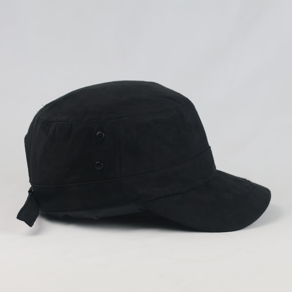 Thrifted  Brookside New York Black Cadet Cap (57-58 cm)  |10742