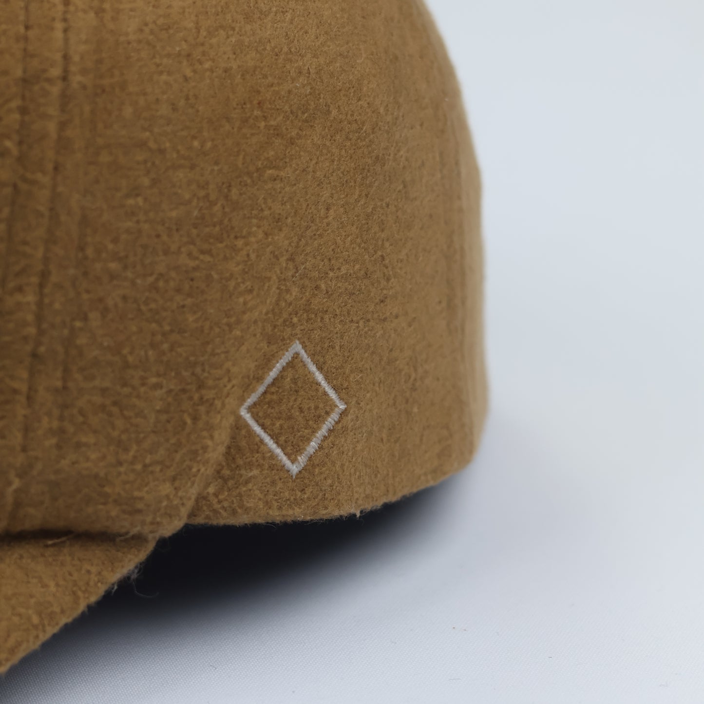 Minimalist "PLATEAU 1982" Wool Blend Baseball Cap – Camel Tan (Made in Korea)