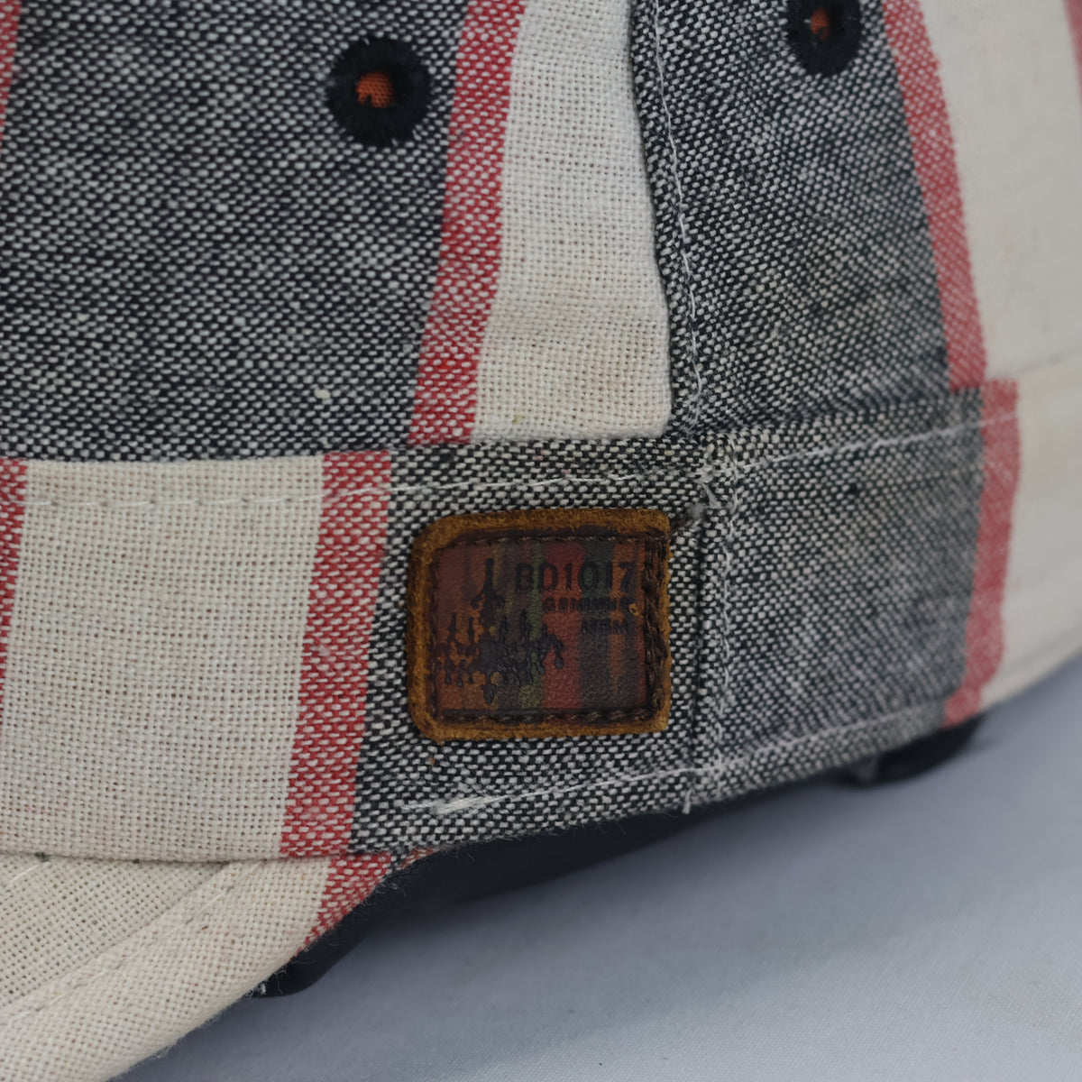 Thrifted BD1017 Striped Flat Top Cadet Cap (57 cm) |10721