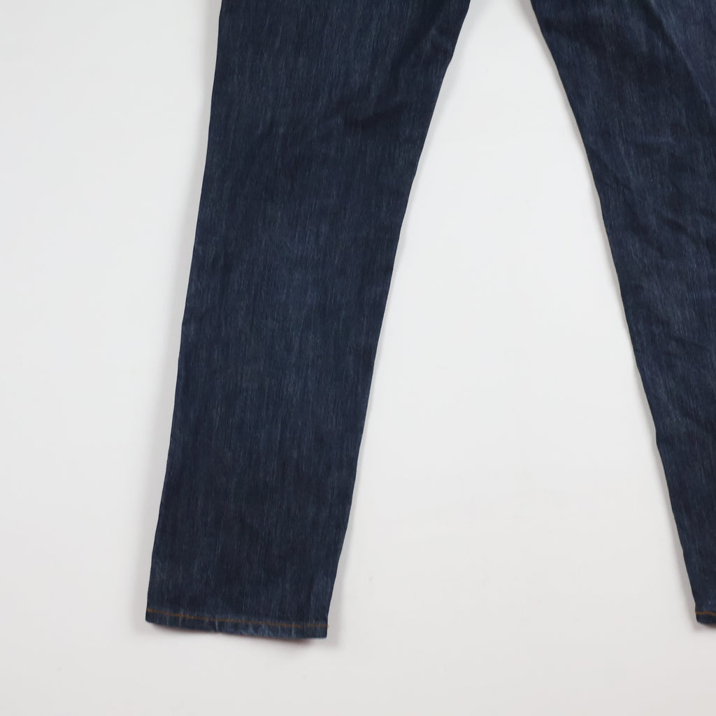 Thrifted Fatalism Men's Deep Indigo Blue Denim Jeans 30 Waist/ J1013
