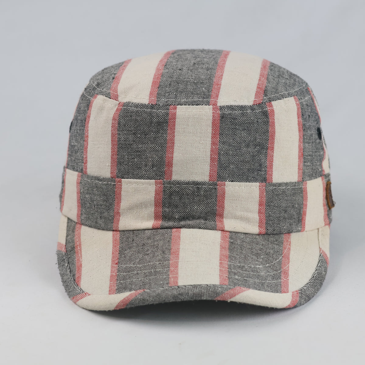 Thrifted BD1017 Striped Flat Top Cadet Cap (57 cm) |10721