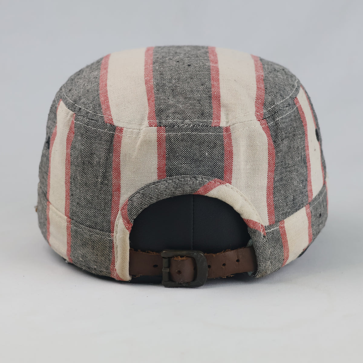 Thrifted BD1017 Striped Flat Top Cadet Cap (57 cm) |10721