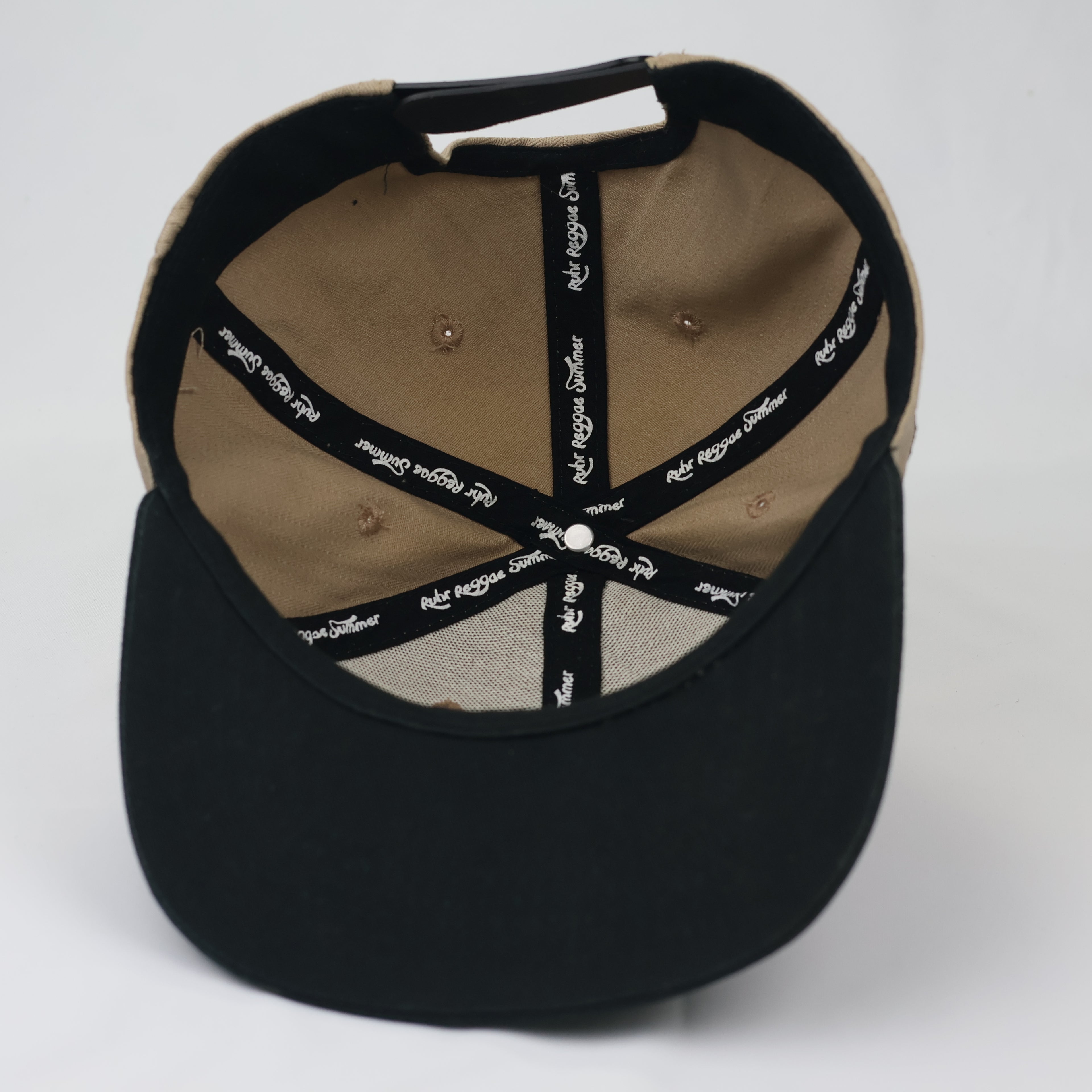 Love Peace Music Snapback - Tan & Black Two-Tone Streetwear Hat