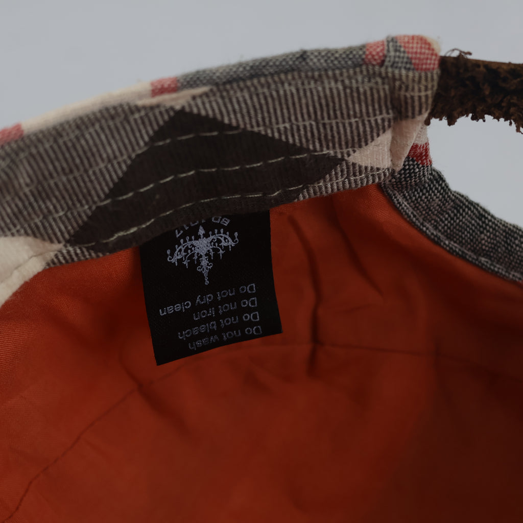 Thrifted BD1017 Striped Flat Top Cadet Cap (57 cm) |10721