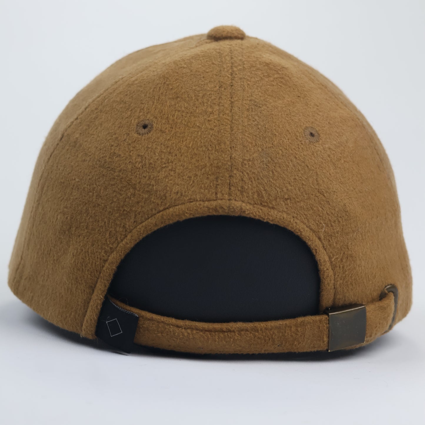 Minimalist "PLATEAU 1982" Wool Blend Baseball Cap – Camel Tan (Made in Korea)