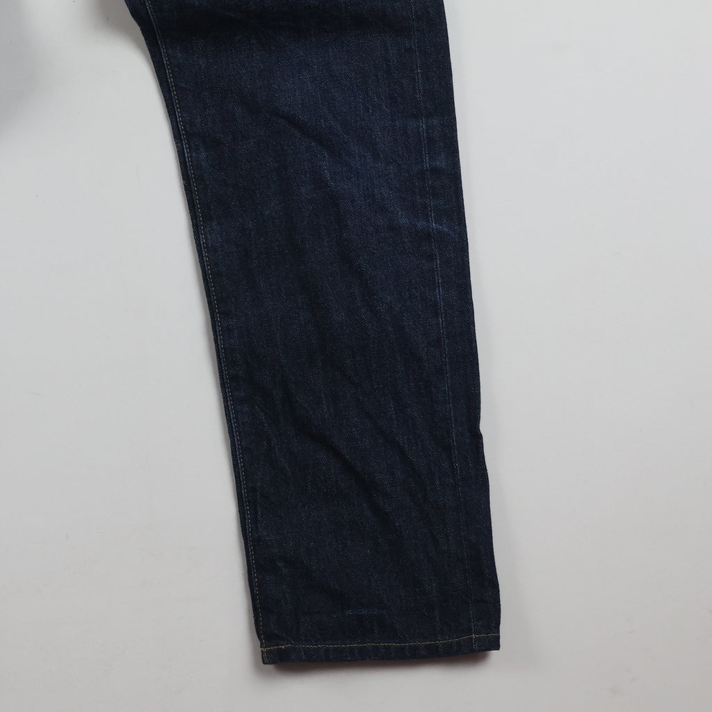 Thrifted Uniqlo Men's Dark Indigo Blue Jeans 30 Waist/ J1014