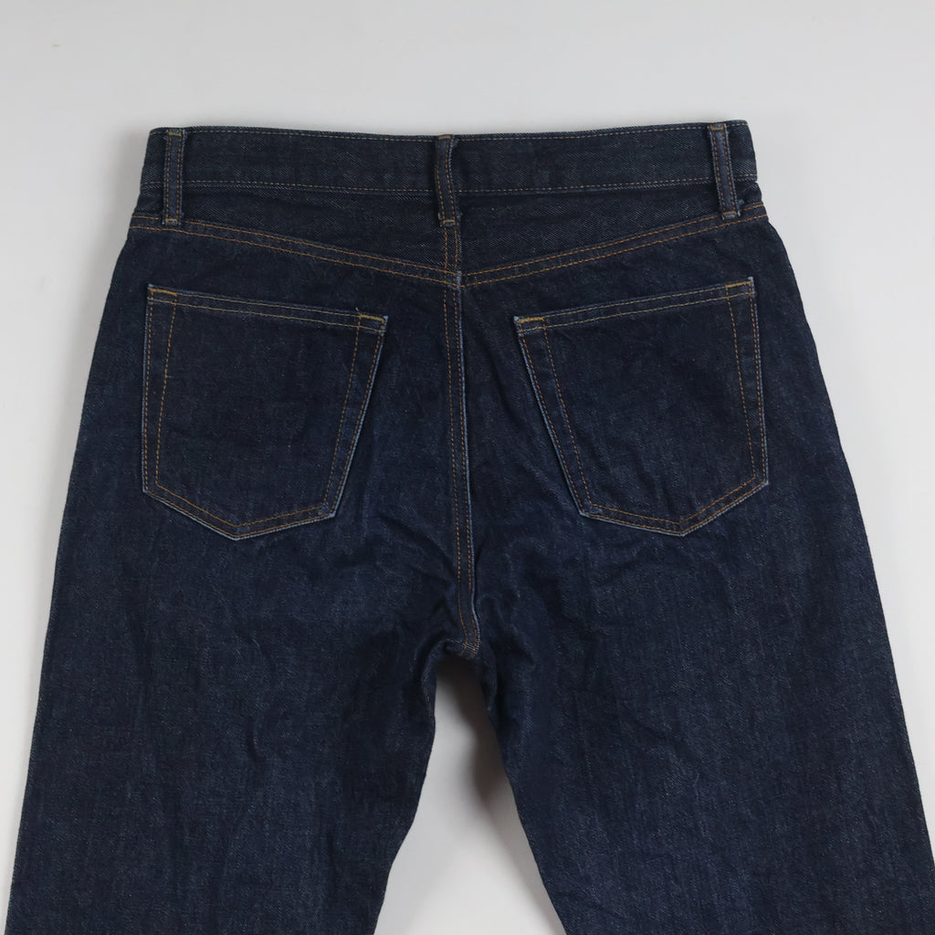 Thrifted Uniqlo Men's Dark Indigo Blue Jeans 30 Waist/ J1014