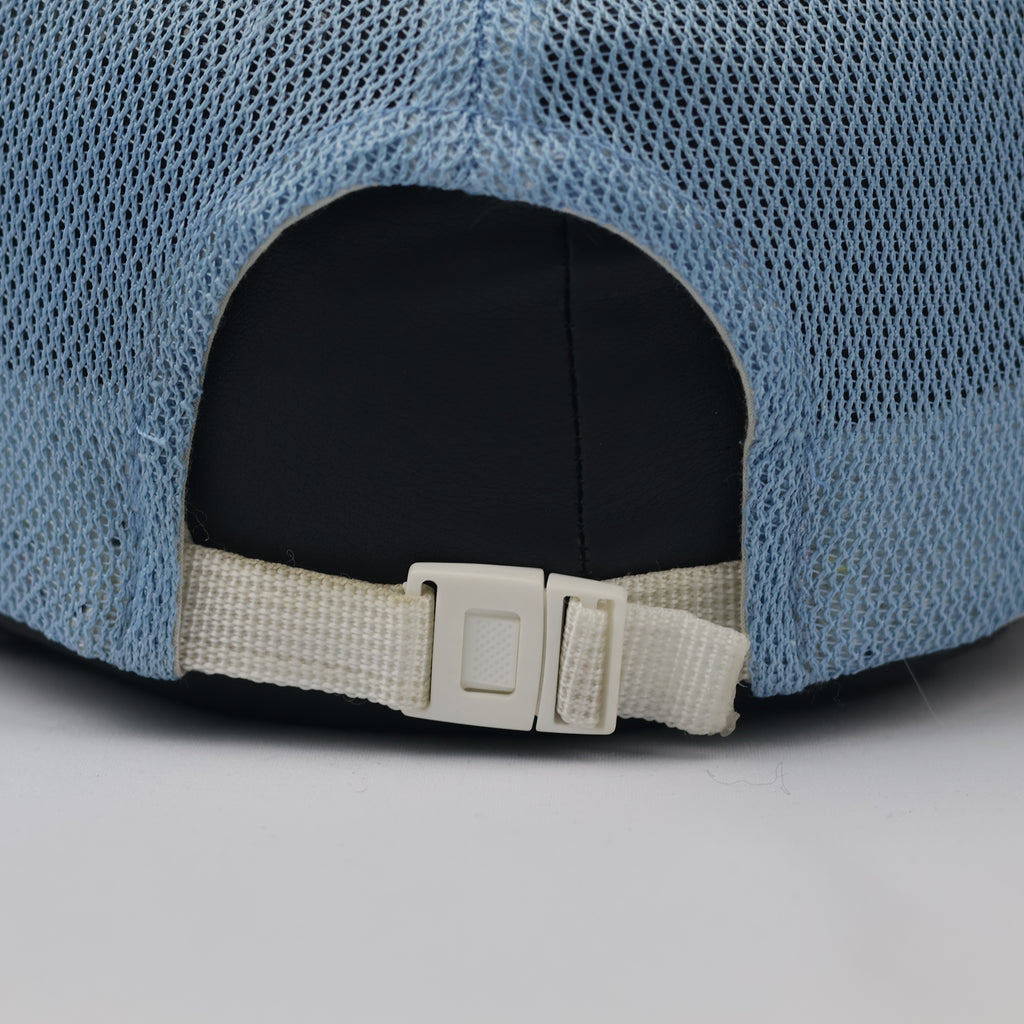 The Poloneck Face Sky Blue All-Mesh Thrifted Performance Cap
