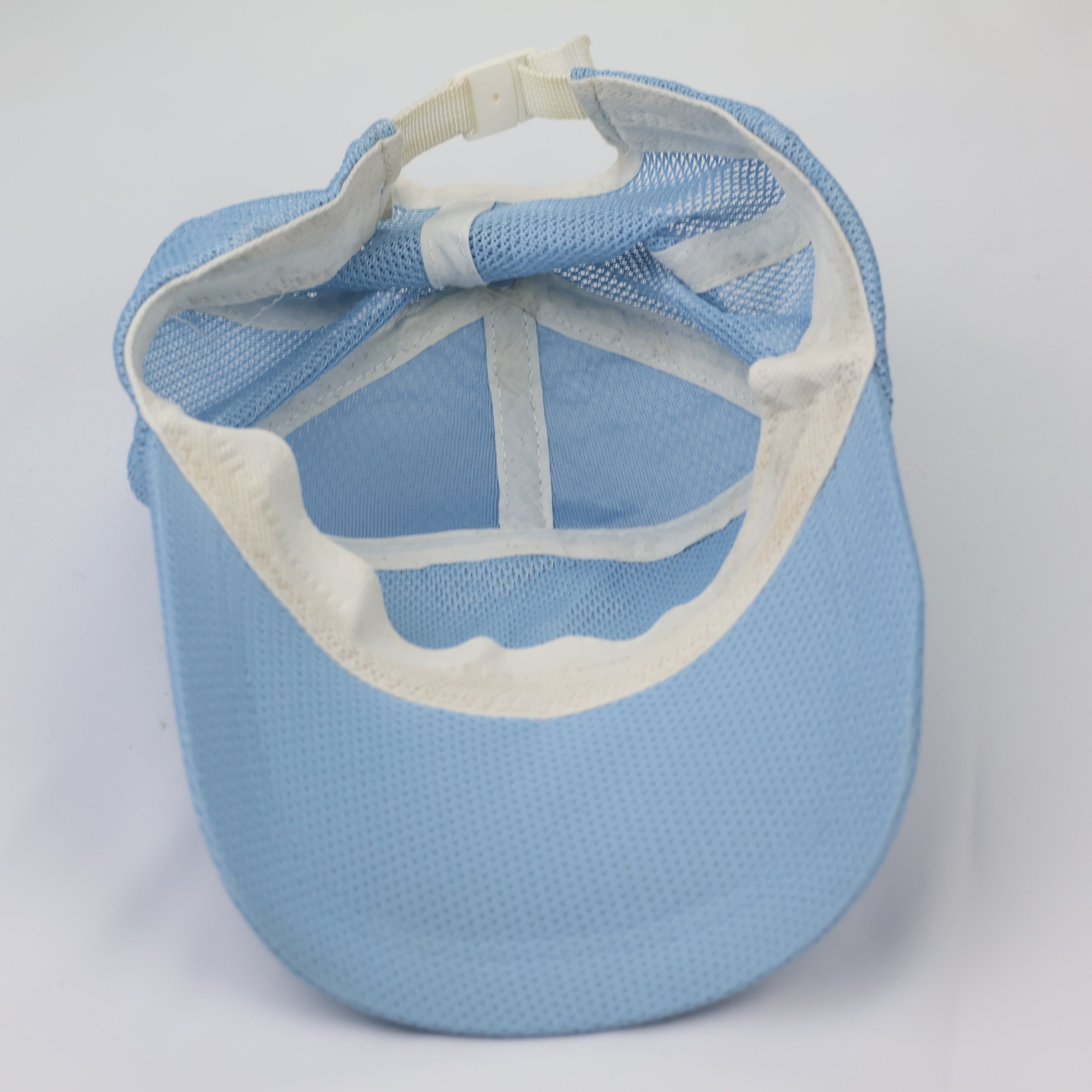 The Poloneck Face Sky Blue All-Mesh Thrifted Performance Cap