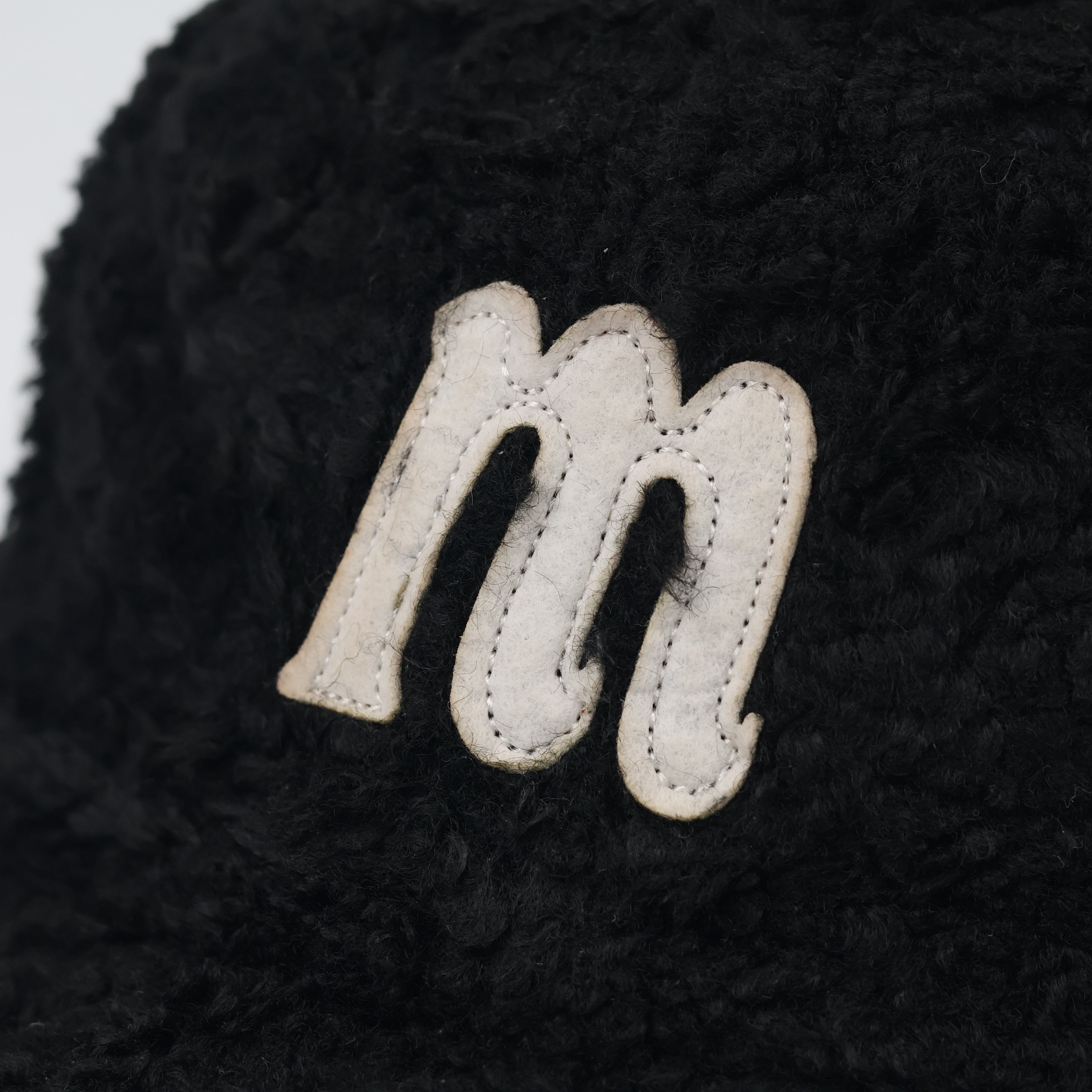 TNC Korea Sherpa Fleece Cap - Cozy Black Winter Hat with Leather Strap