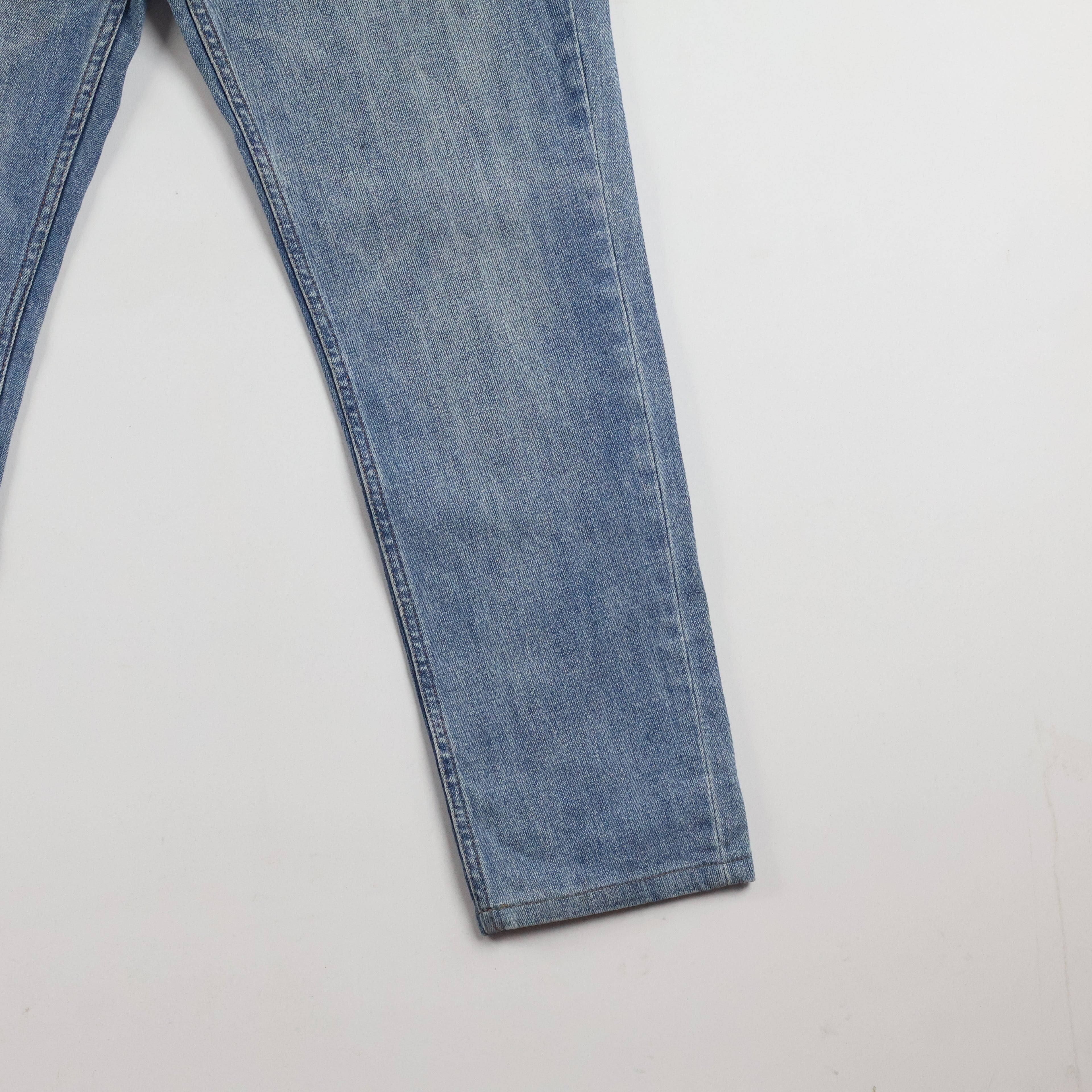 Thrifted Giordano Men's Light Blue Denim Jeans 32 Waist/ J1015