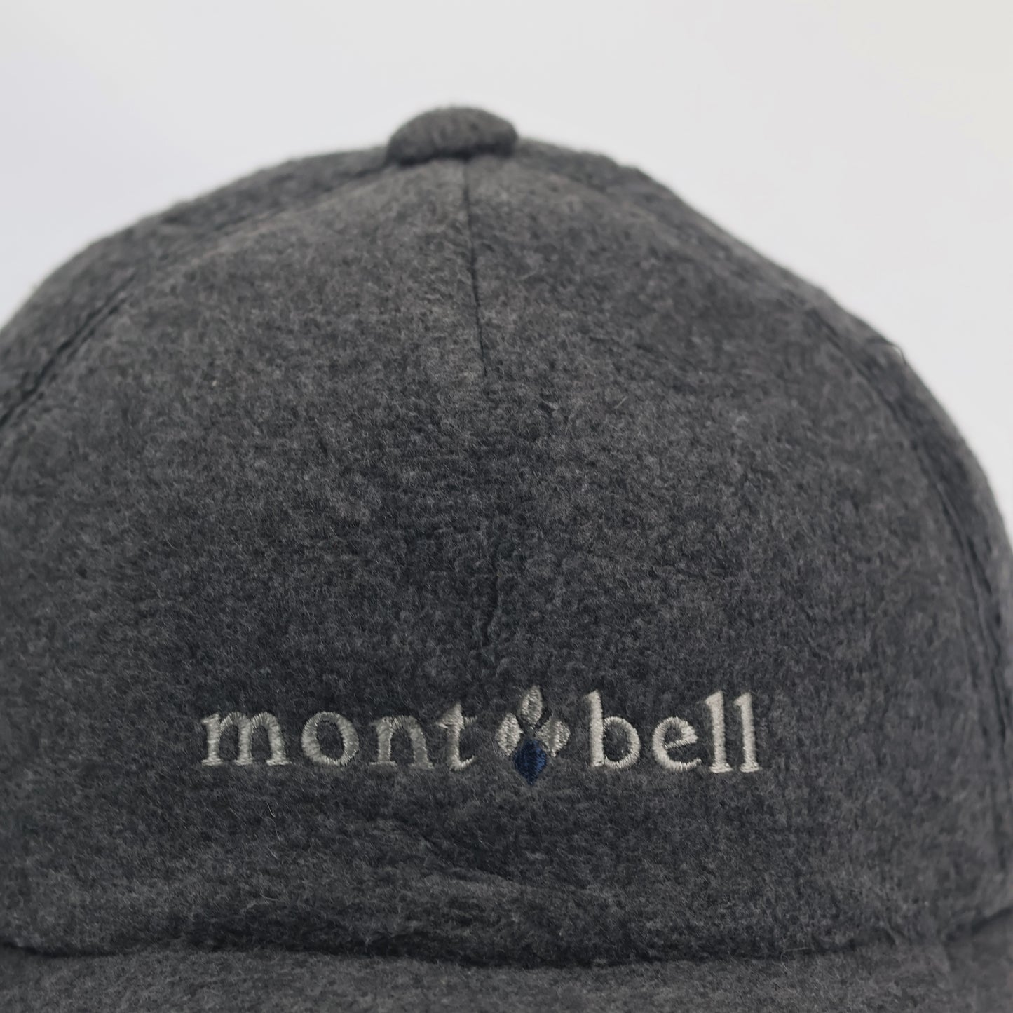 Montbell Japan Fleece Earflap Cap - Charcoal Grey - Adjustable Winter Hat