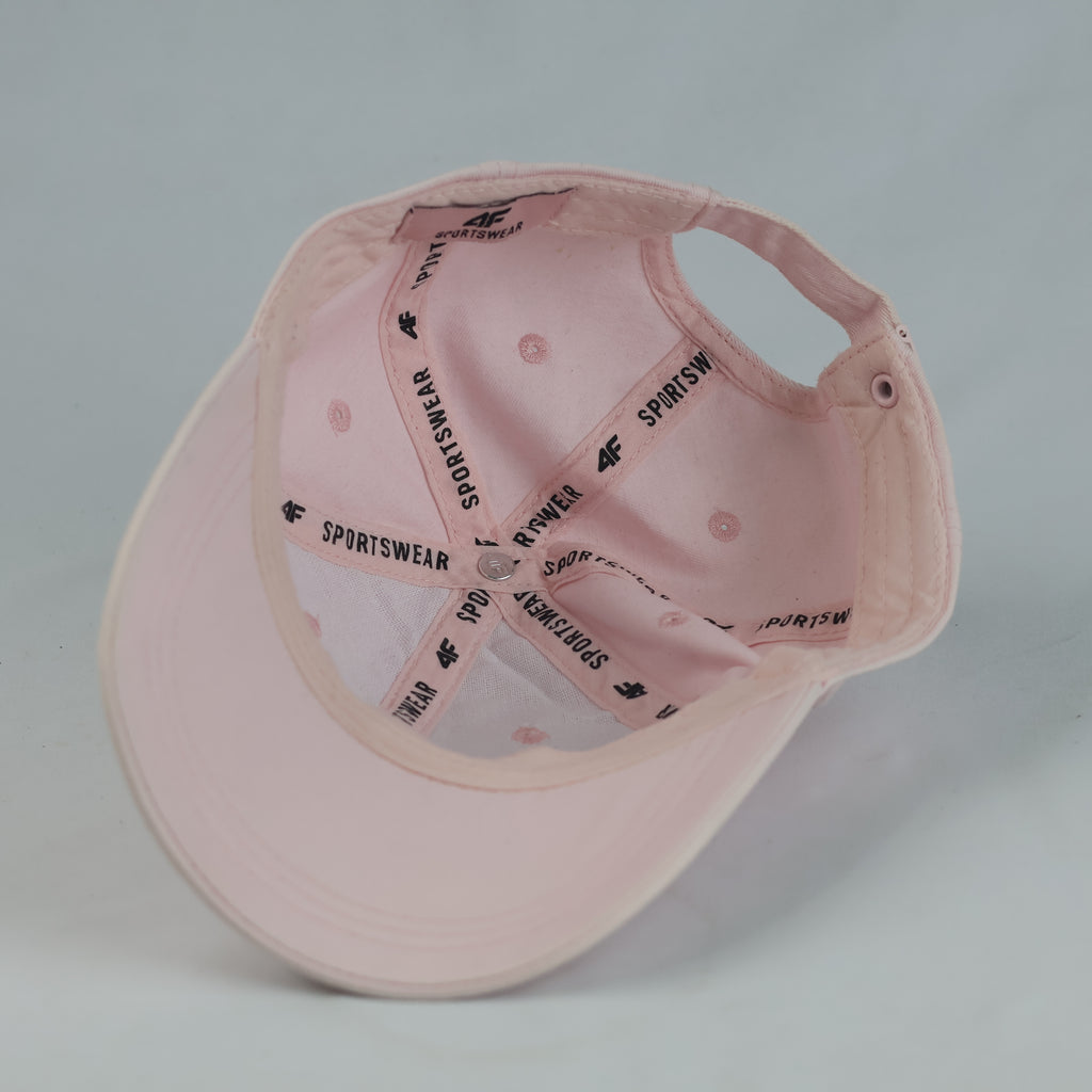 Thrifted 4F Sportswear Pastel Pink Adjustable Cap (56-57 cm) | 10740