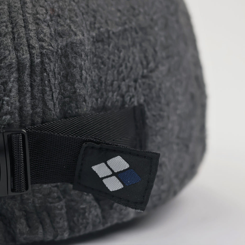 Montbell Japan Fleece Earflap Cap - Charcoal Grey - Adjustable Winter Hat