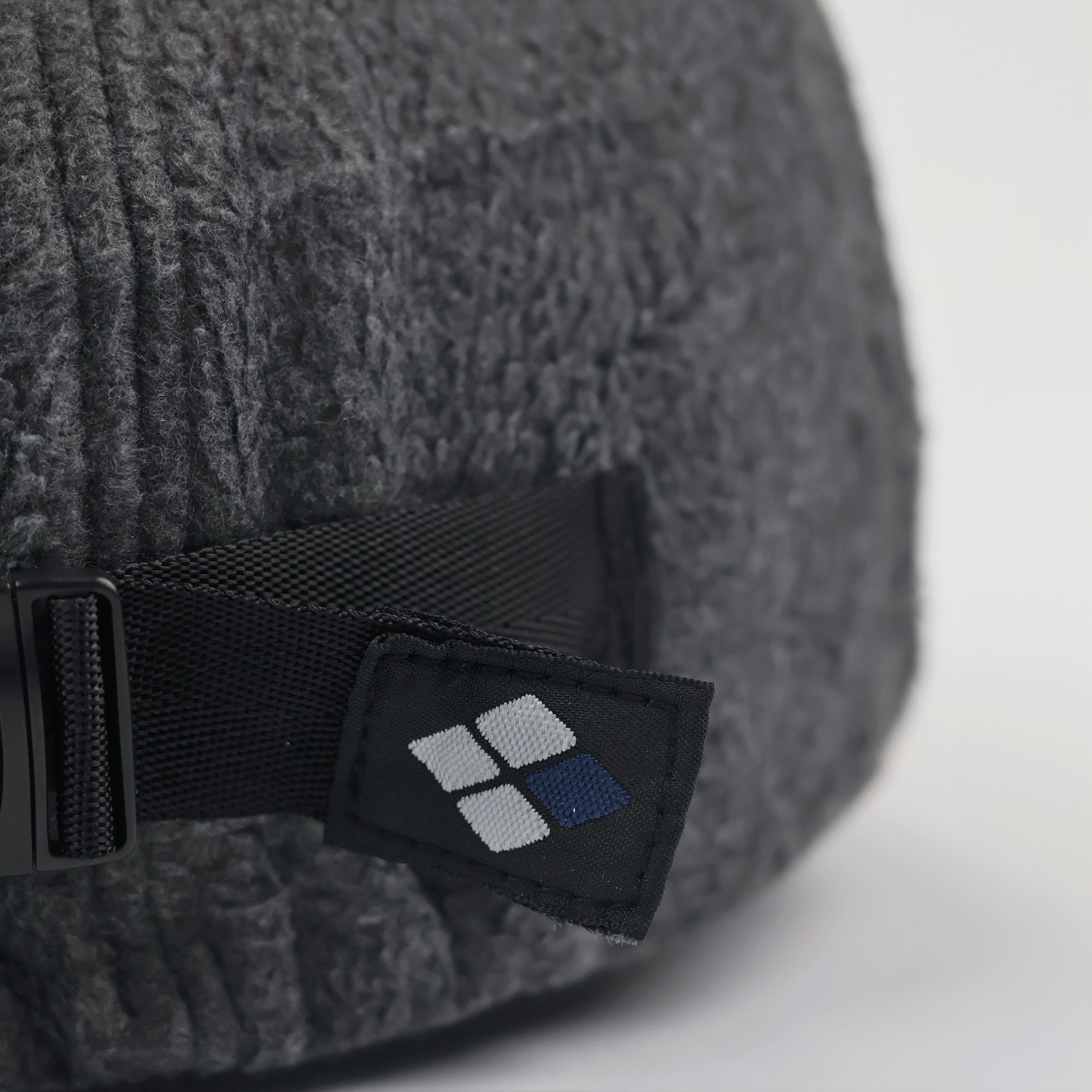 Montbell Japan Fleece Earflap Cap - Charcoal Grey - Adjustable Winter Hat