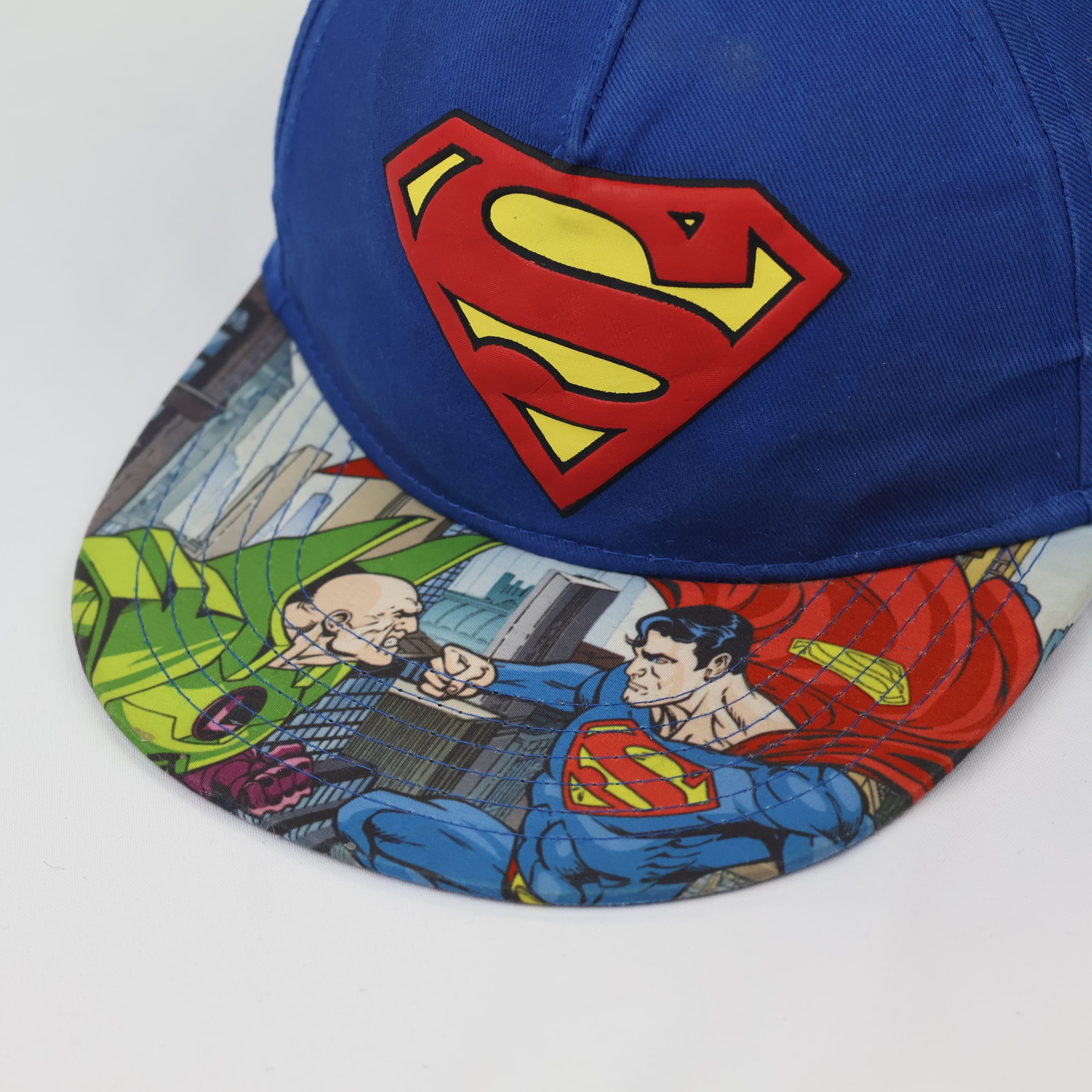 H&M x DC Comics Superman Kids Thrifted Snapback Cap - Blue
