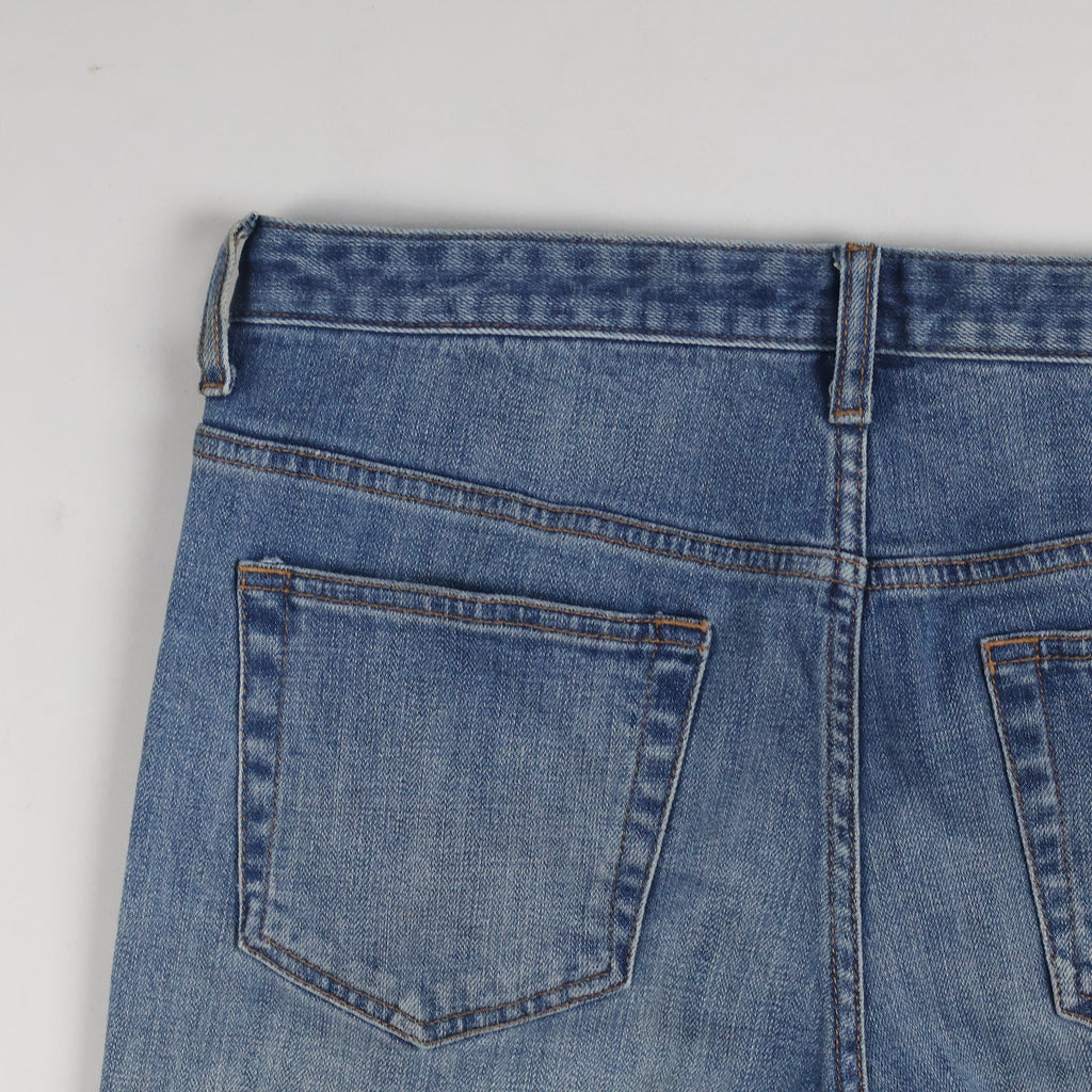 Thrifted Giordano Men's Light Blue Denim Jeans 32 Waist/ J1015
