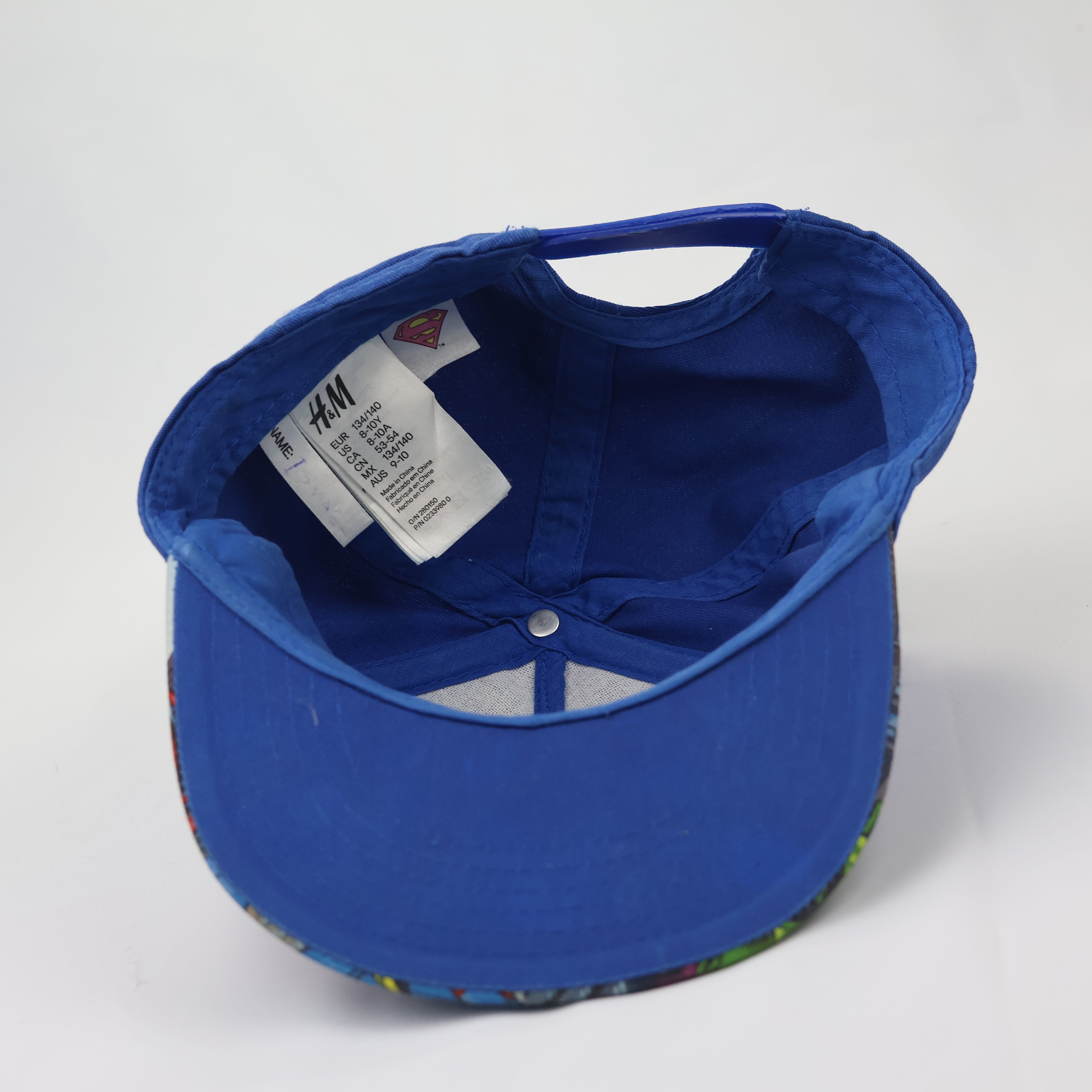 H&M x DC Comics Superman Kids Thrifted Snapback Cap - Blue