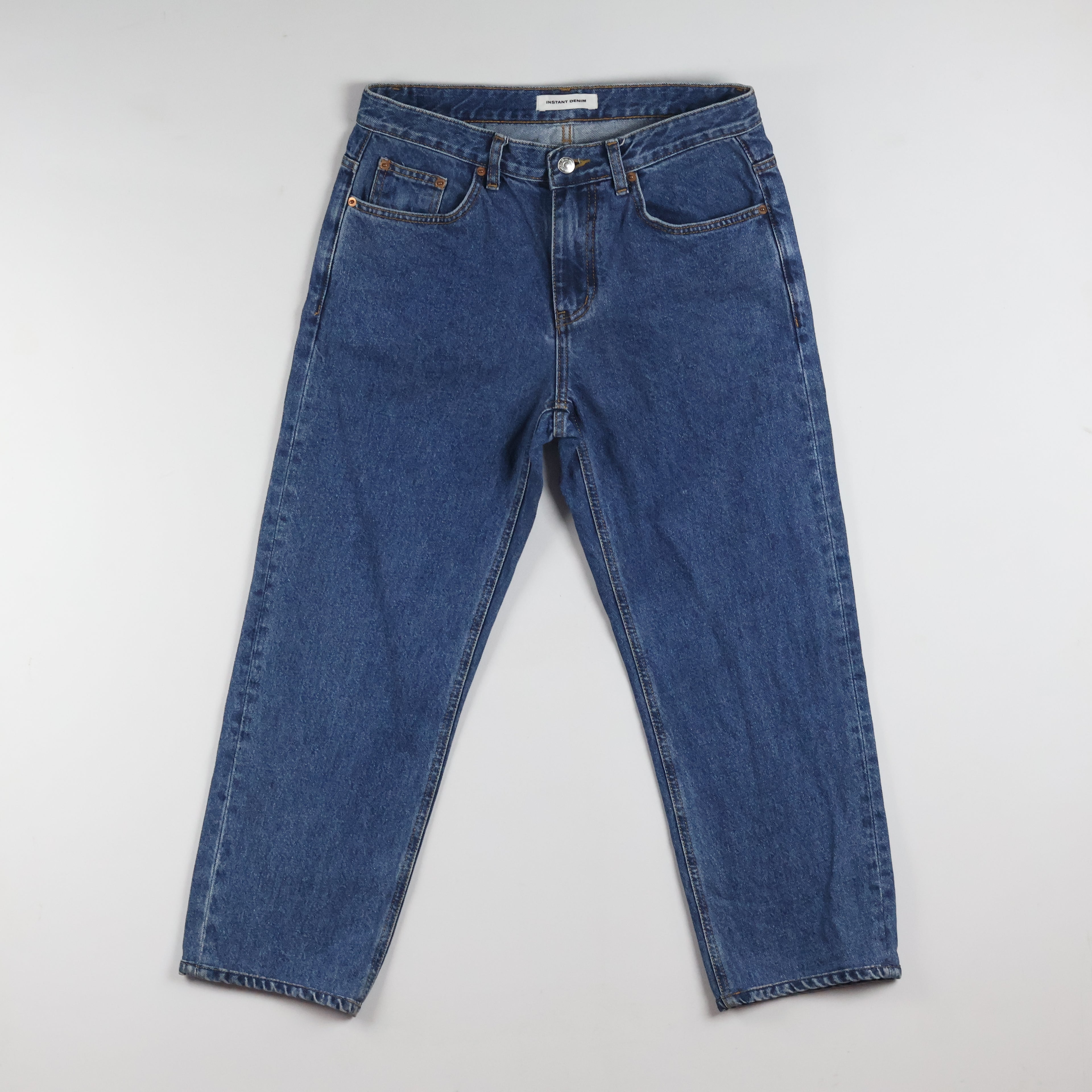 Vintage Instant Denim Men's Blue Straight Jeans 28-30 Waist/ J1016