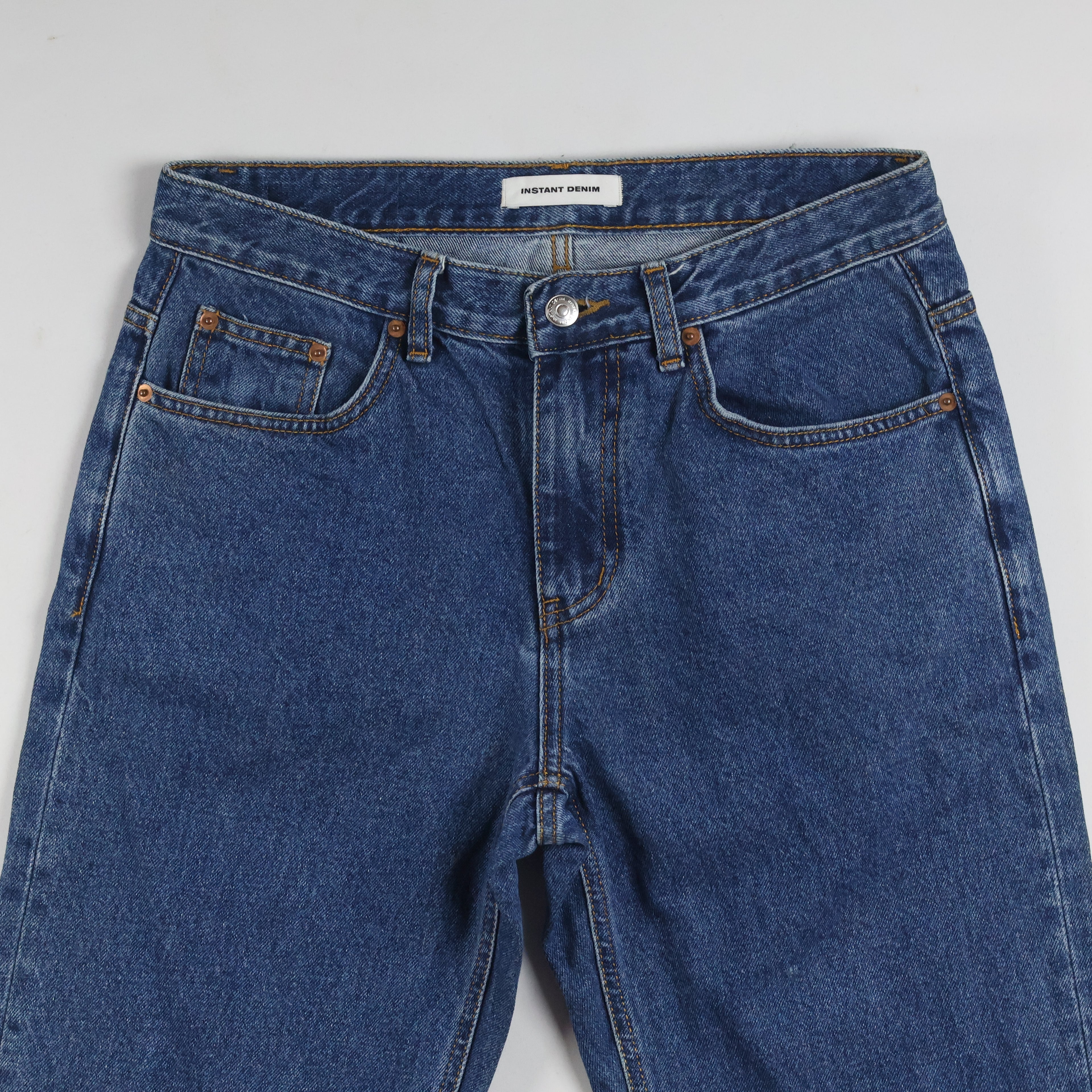 Vintage Instant Denim Men's Blue Straight Jeans 28-30 Waist/ J1016