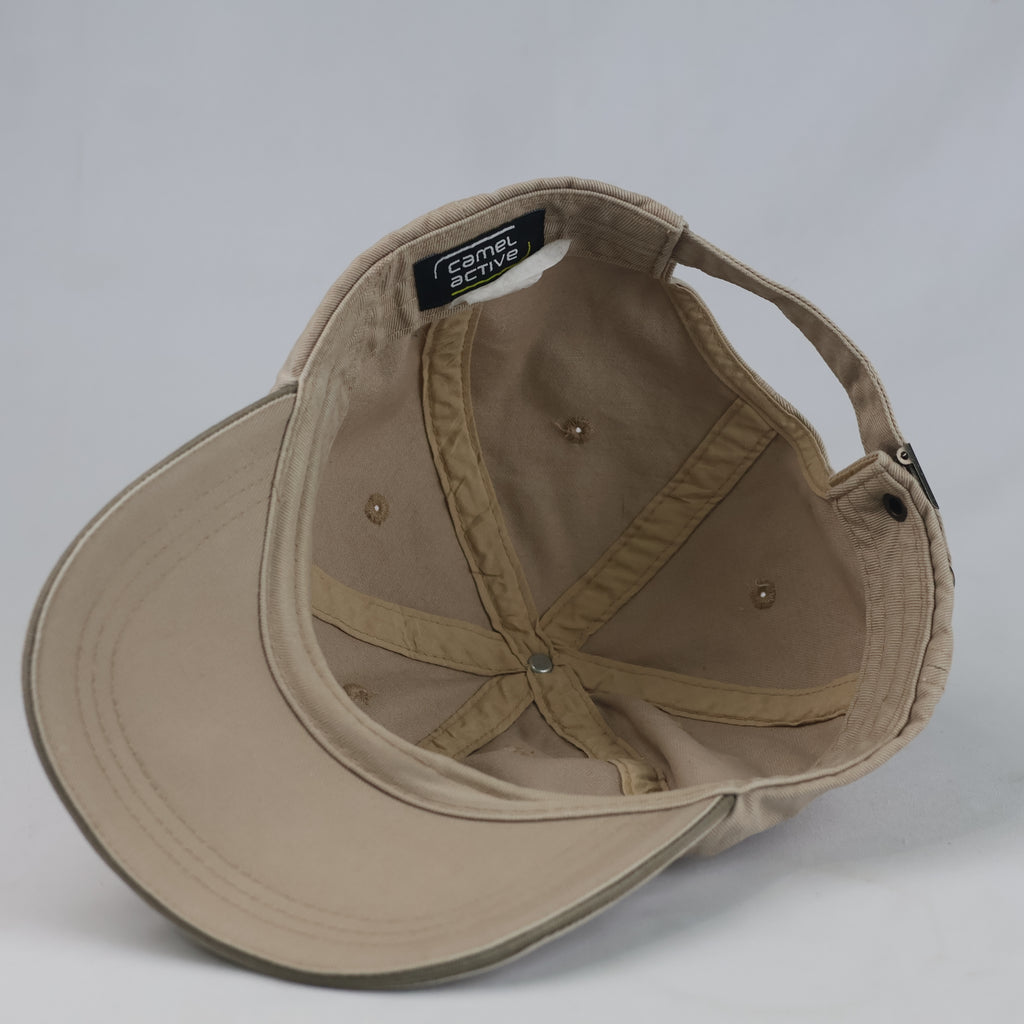 Thrifted Camel Active Beige Cotton Strapback Cap (57-58 cm) | 10718