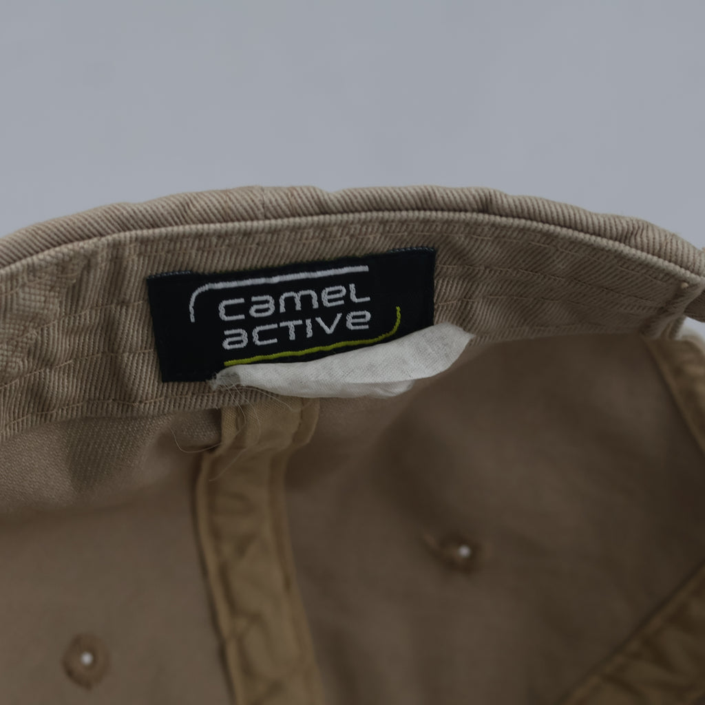 Thrifted Camel Active Beige Cotton Strapback Cap (57-58 cm) | 10718