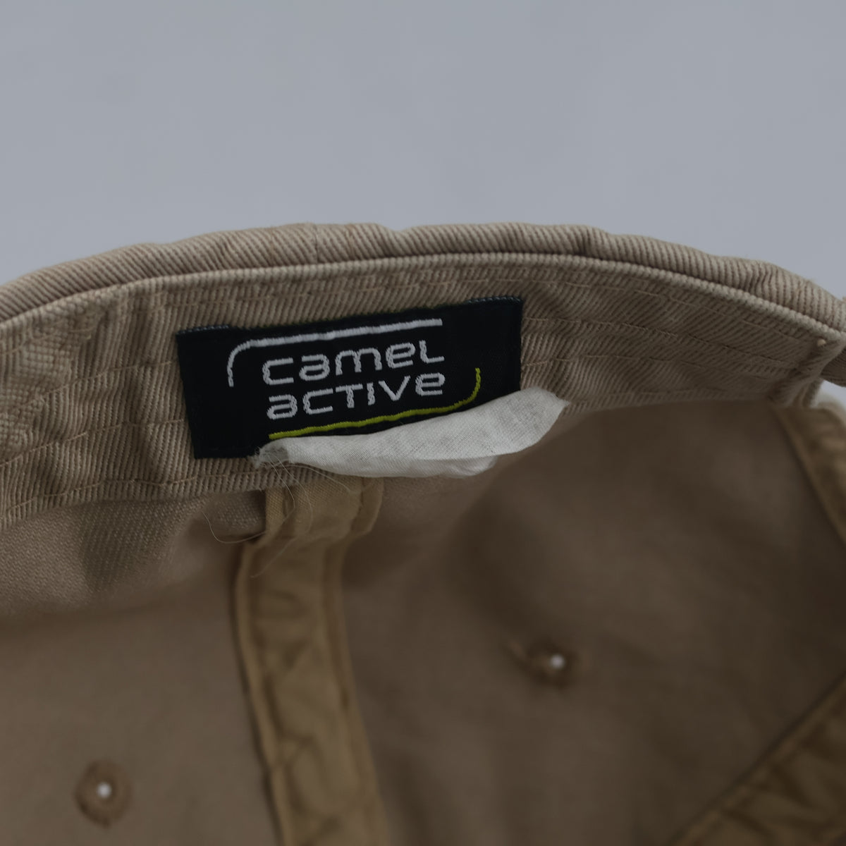 Thrifted Camel Active Beige Cotton Strapback Cap (57-58 cm) | 10718