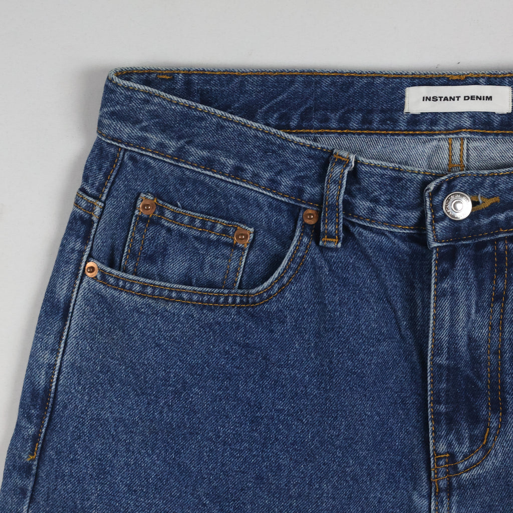 Vintage Instant Denim Men's Blue Straight Jeans 28-30 Waist/ J1016