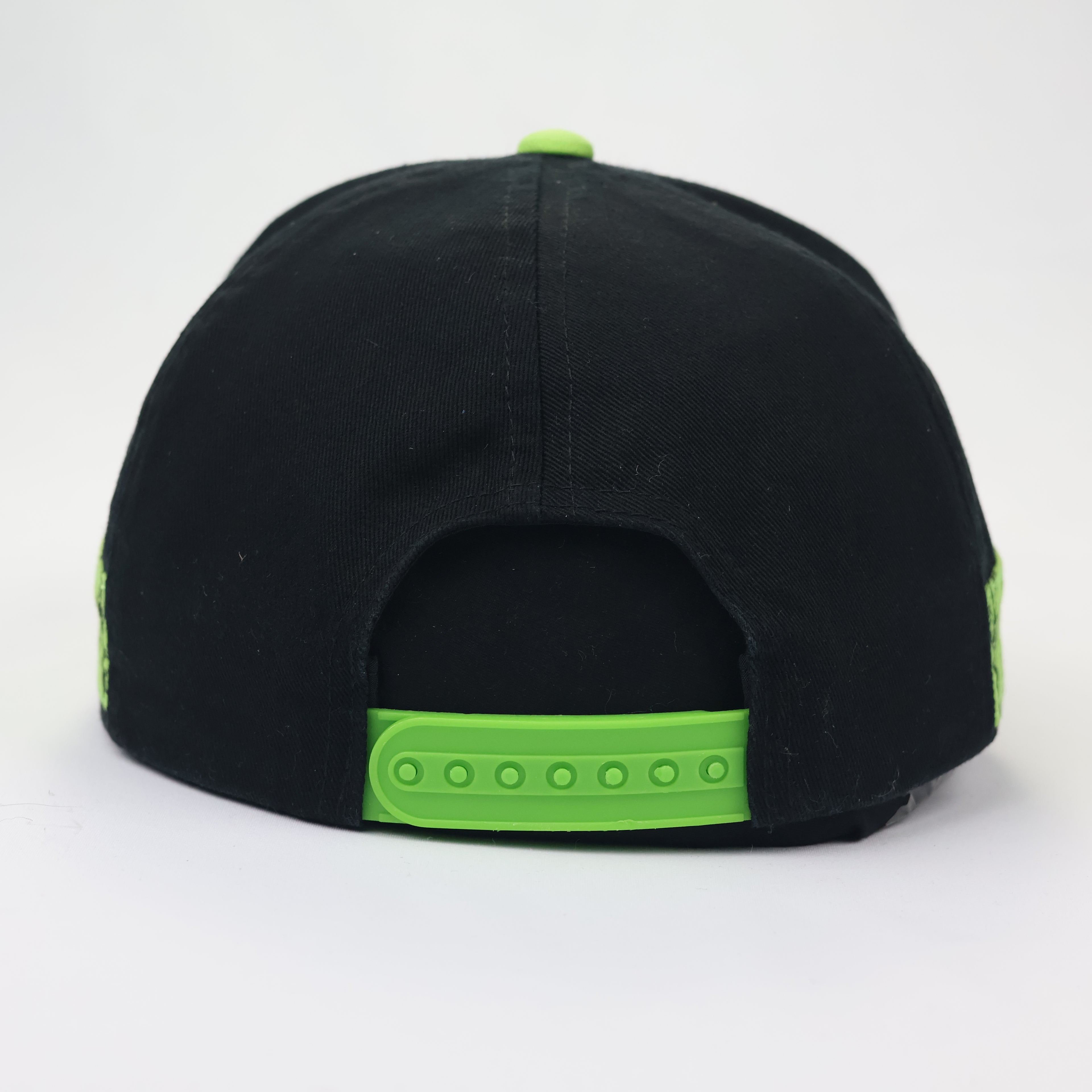 Official Minecraft Creeper Thrifted Snapback Hat – Black & Lime Green