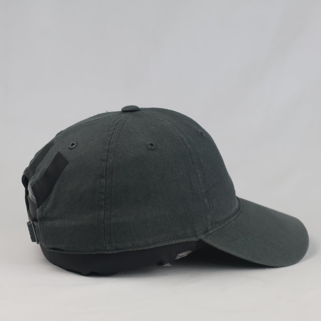 Thrifted Adidas Dark Grey Cotton Strapback Cap (57 cm) |10729