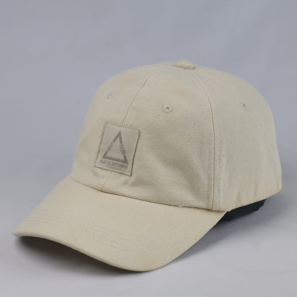 Thrifted JULES Off-White Triangle Patch Strapback Cap (57-59 cm) | 10731