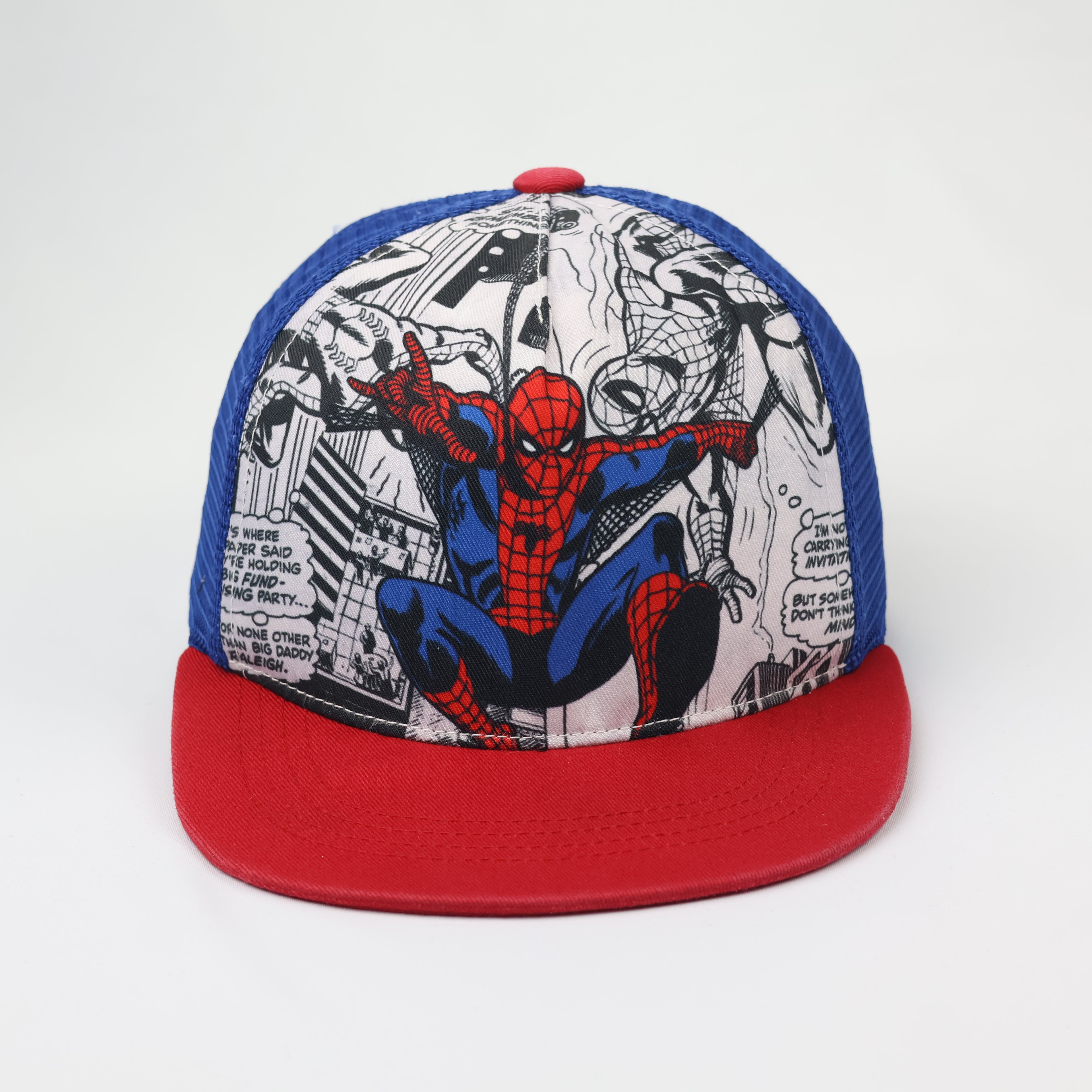 Retro Spider-Man Comic Print Mesh Back Thrifted Snapback - Boys 3-5 Years