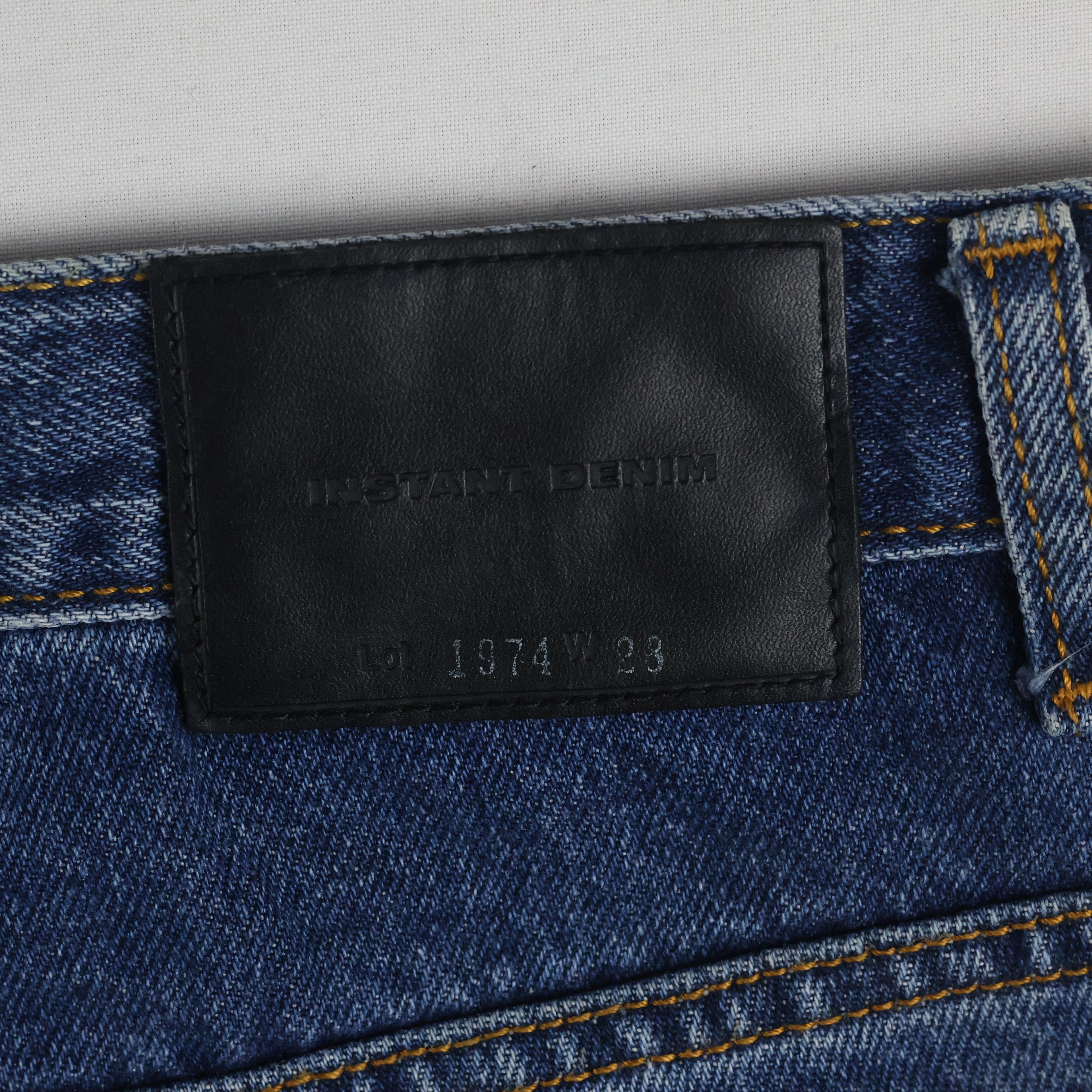Vintage Instant Denim Men's Blue Straight Jeans 28-30 Waist/ J1016