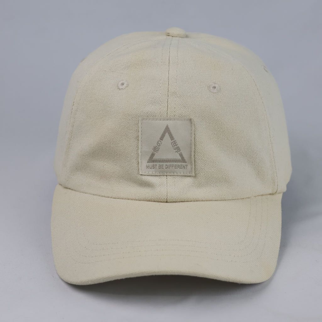 Thrifted JULES Off-White Triangle Patch Strapback Cap (57-59 cm) | 10731