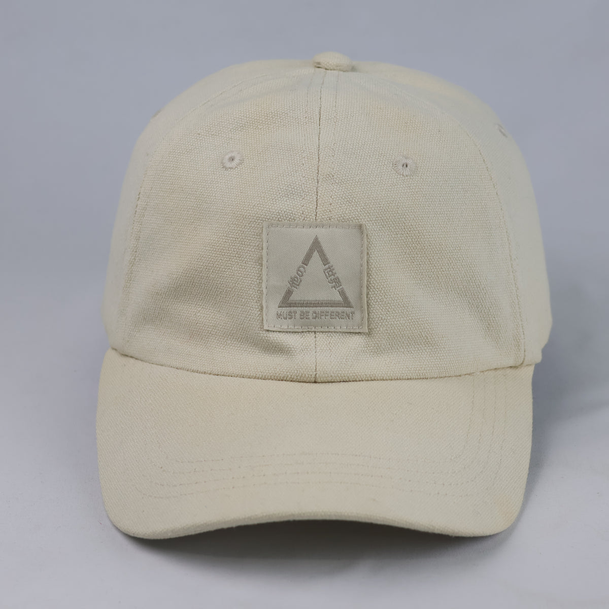 Thrifted JULES Off-White Triangle Patch Strapback Cap (57-59 cm) | 10731