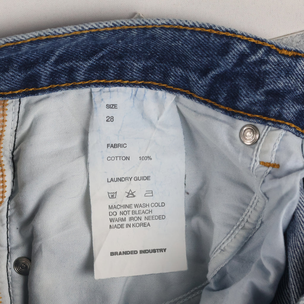 Vintage Instant Denim Men's Blue Straight Jeans 28-30 Waist/ J1016