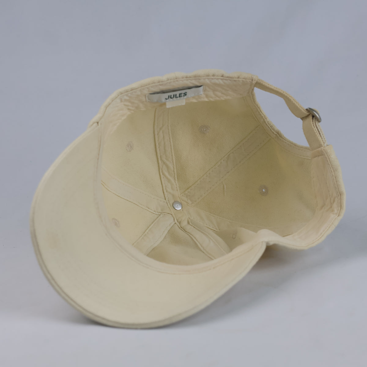 Thrifted JULES Off-White Triangle Patch Strapback Cap (57-59 cm) | 10731