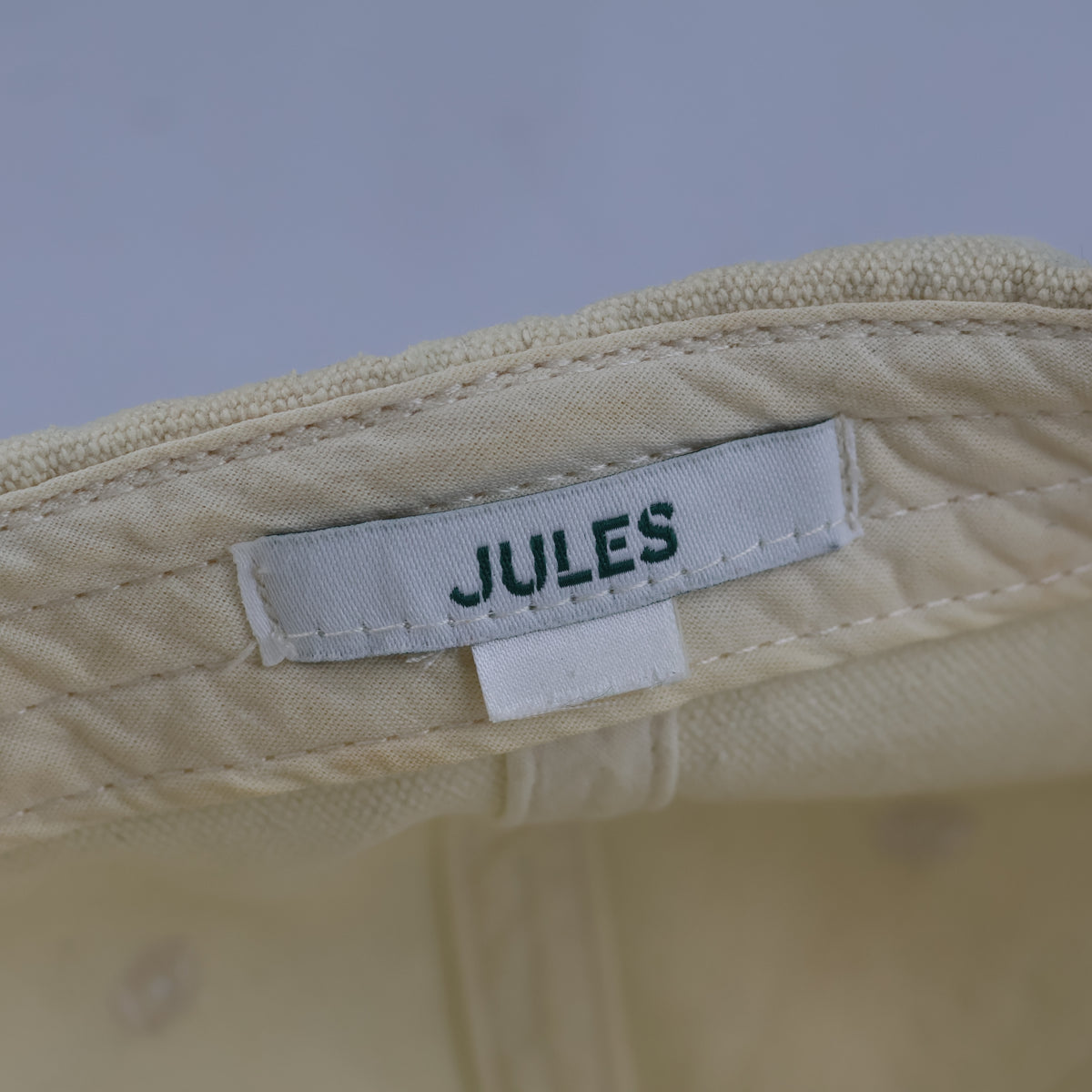 Thrifted JULES Off-White Triangle Patch Strapback Cap (57-59 cm) | 10731