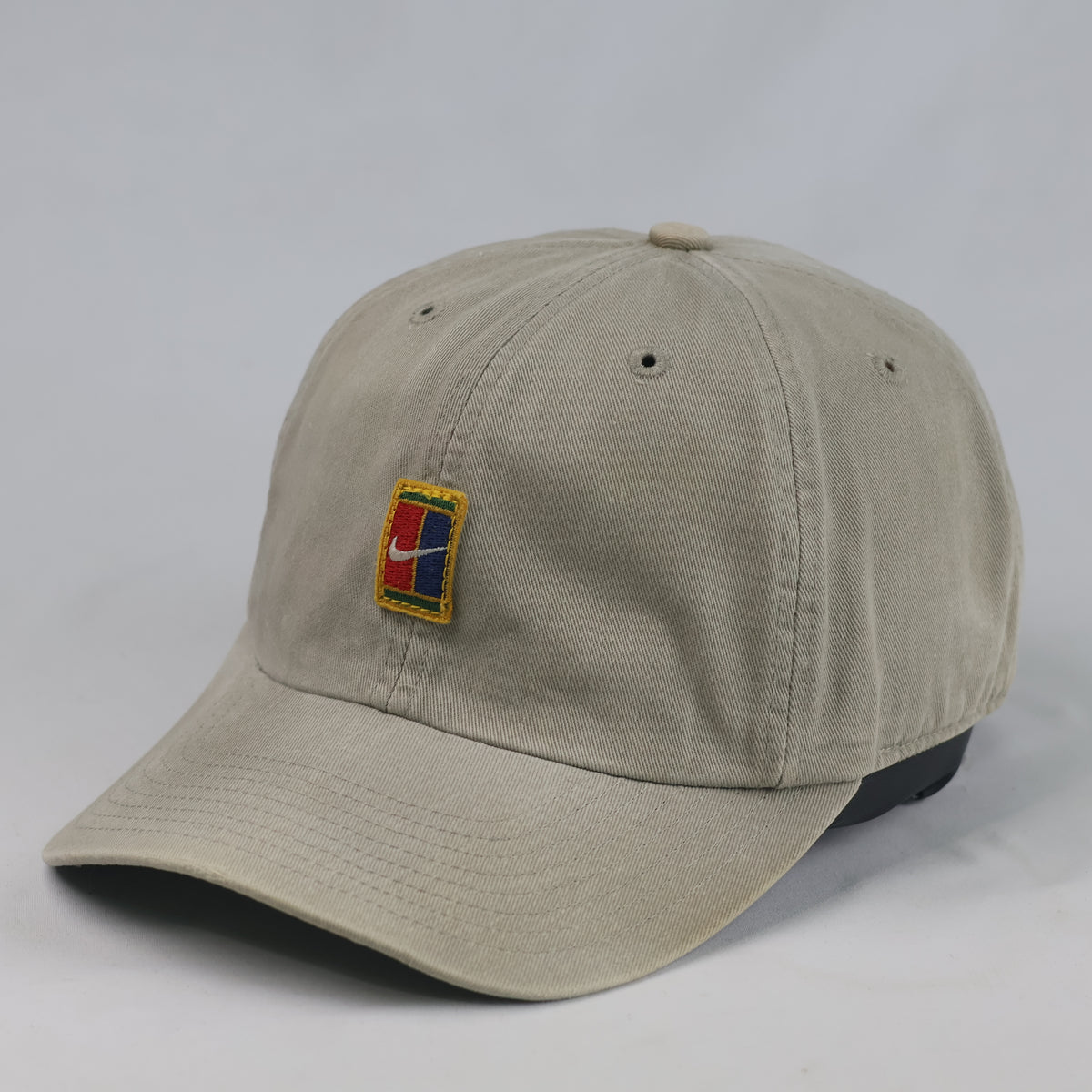 Thrifted Nike Vintage Tennis Court Logo Beige Dad Hat (57-58 cm) |10715