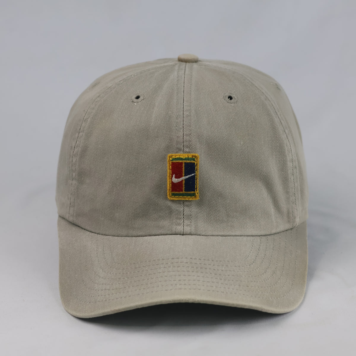 Thrifted Nike Vintage Tennis Court Logo Beige Dad Hat (57-58 cm) |10715