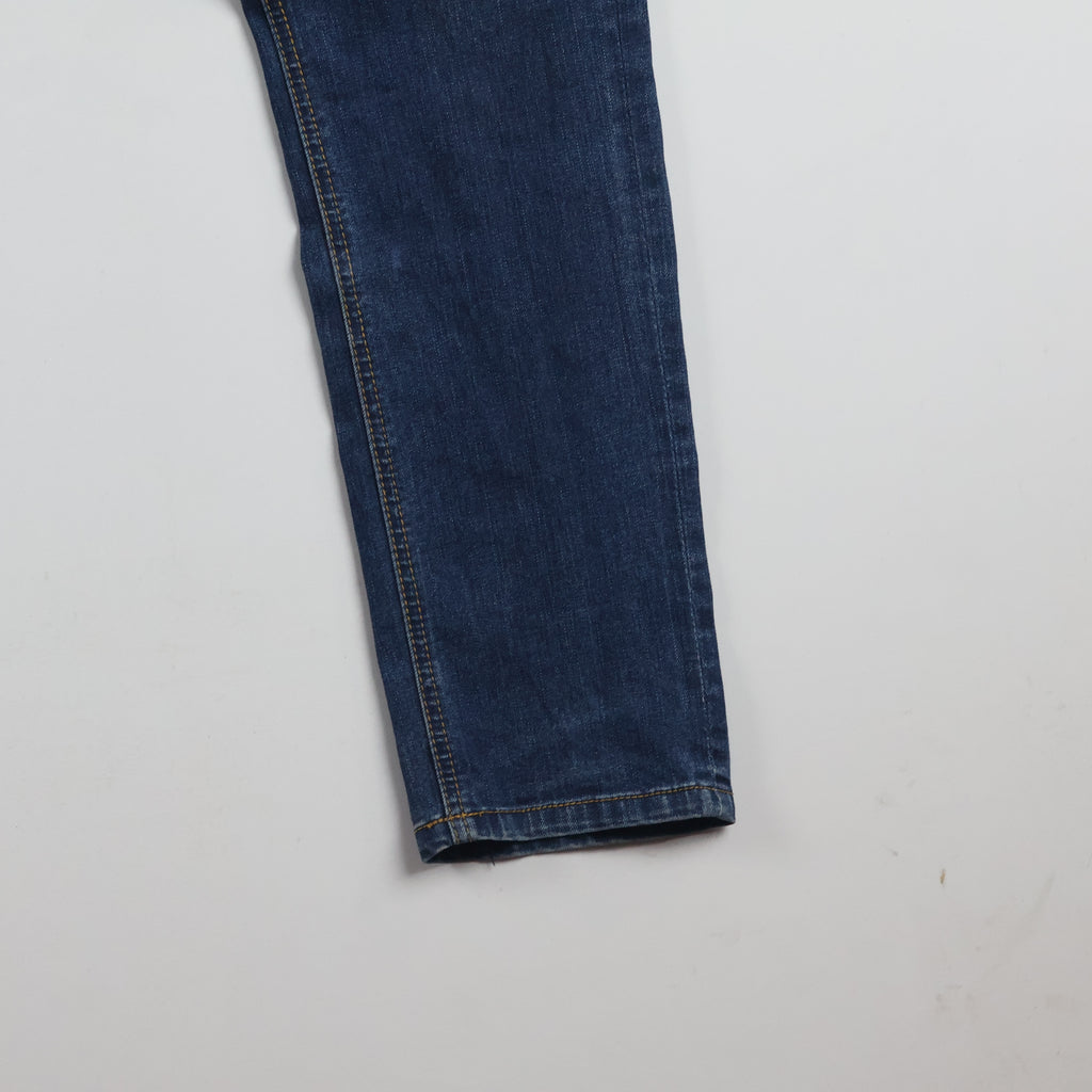 Thrifted Tate Like Men's Distressed Skinny Blue Jeans 34 Waist/ J1018