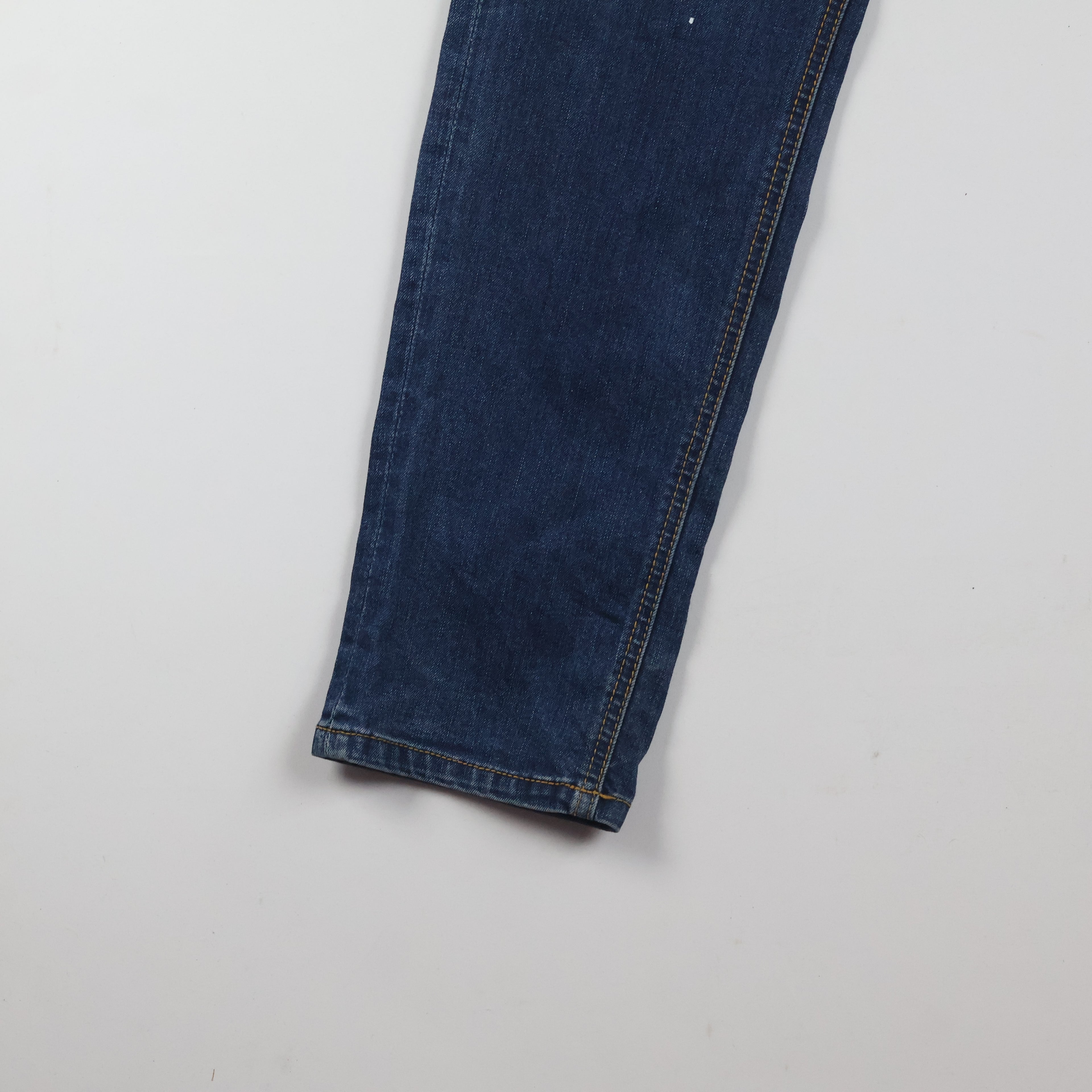 Thrifted Tate Like Men's Distressed Skinny Blue Jeans 34 Waist/ J1018
